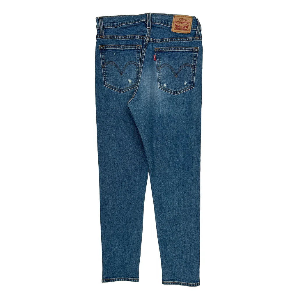 Levis Skinny Jeans - 30W UK 10 Blue Cotton Refurbished - Thrifted (note: this is a term often used to describe second- refurbished available on Cerqular