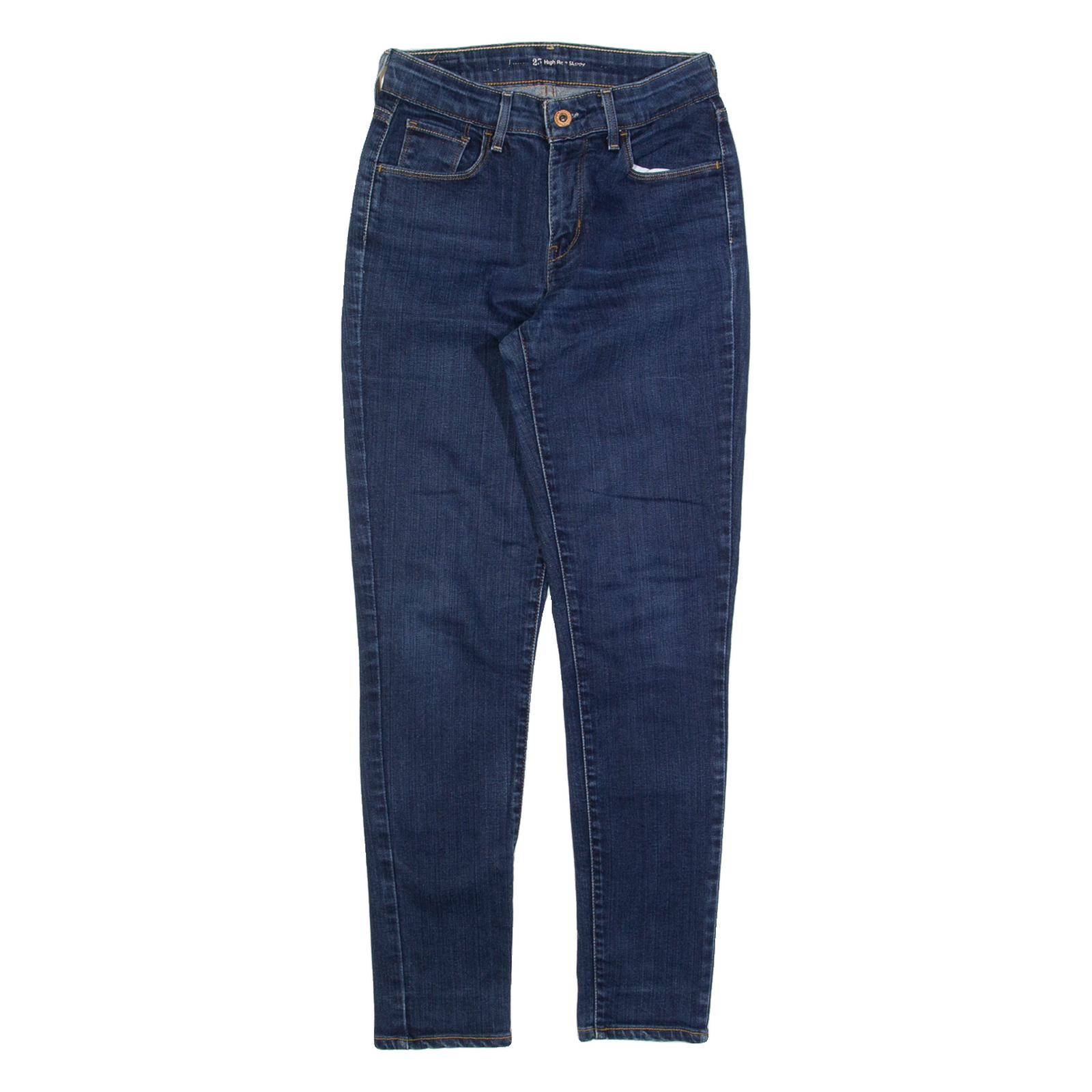 LEVI'S High Rise Womens Jeans Blue Slim Skinny W25 L27 Refurbished - N/A refurbished available on Cerqular