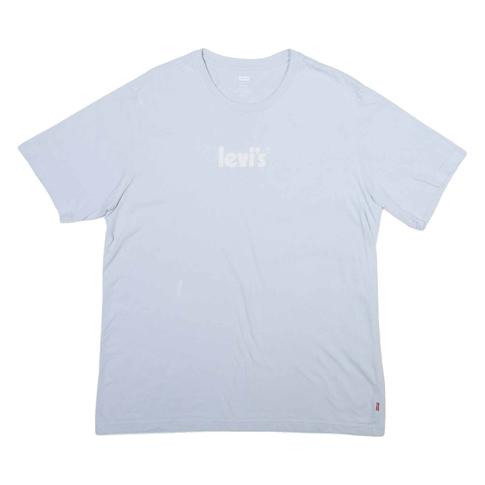 LEVI'S Mens T-Shirt Blue M Refurbished - N/A refurbished available on Cerqular
