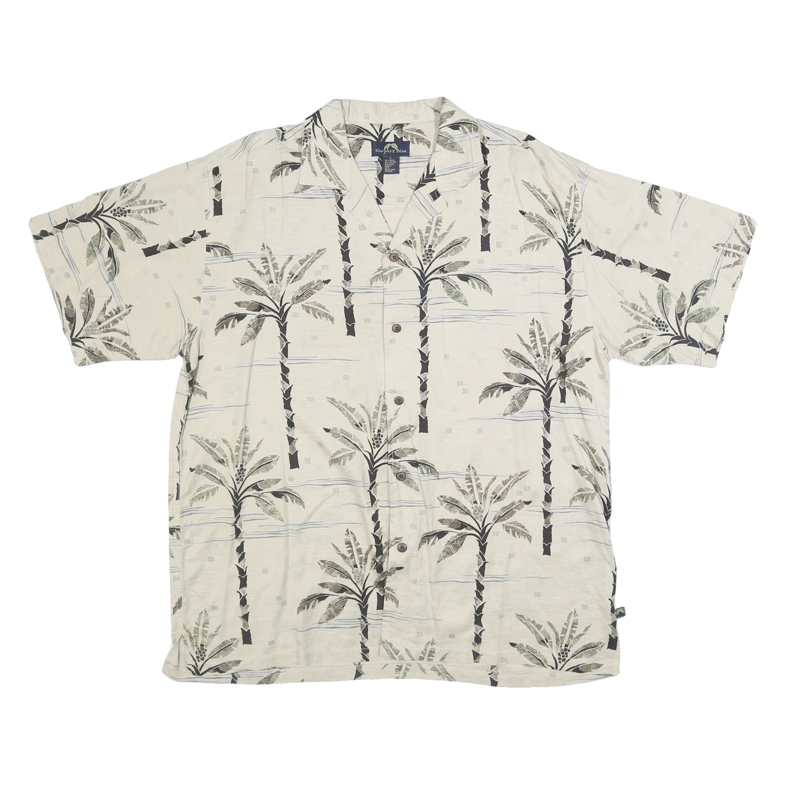 Buy NEWPORT BLUE Mens Cream Palm Tree Print Shirt L Summer Casual Beachwear Refurbished - $15.59 NEWPORT BLUE Mens Cream Palm Tree Print Shirt L Summer Casual Beachwear Refurbished - N/A refurbished available on Cerqular