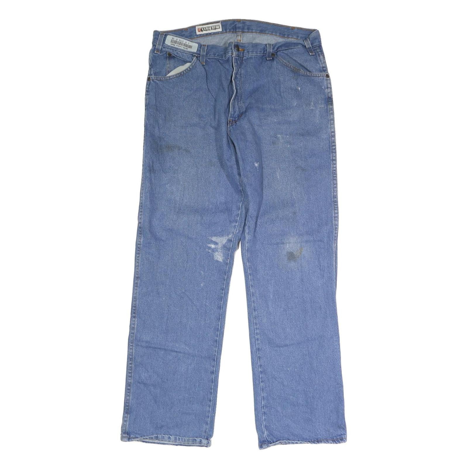 DICKIES Mens Regular Fit Straight Leg Denim Light Wash W34 L31 Button Cotton Refurbished - N/A refurbished available on Cerqular