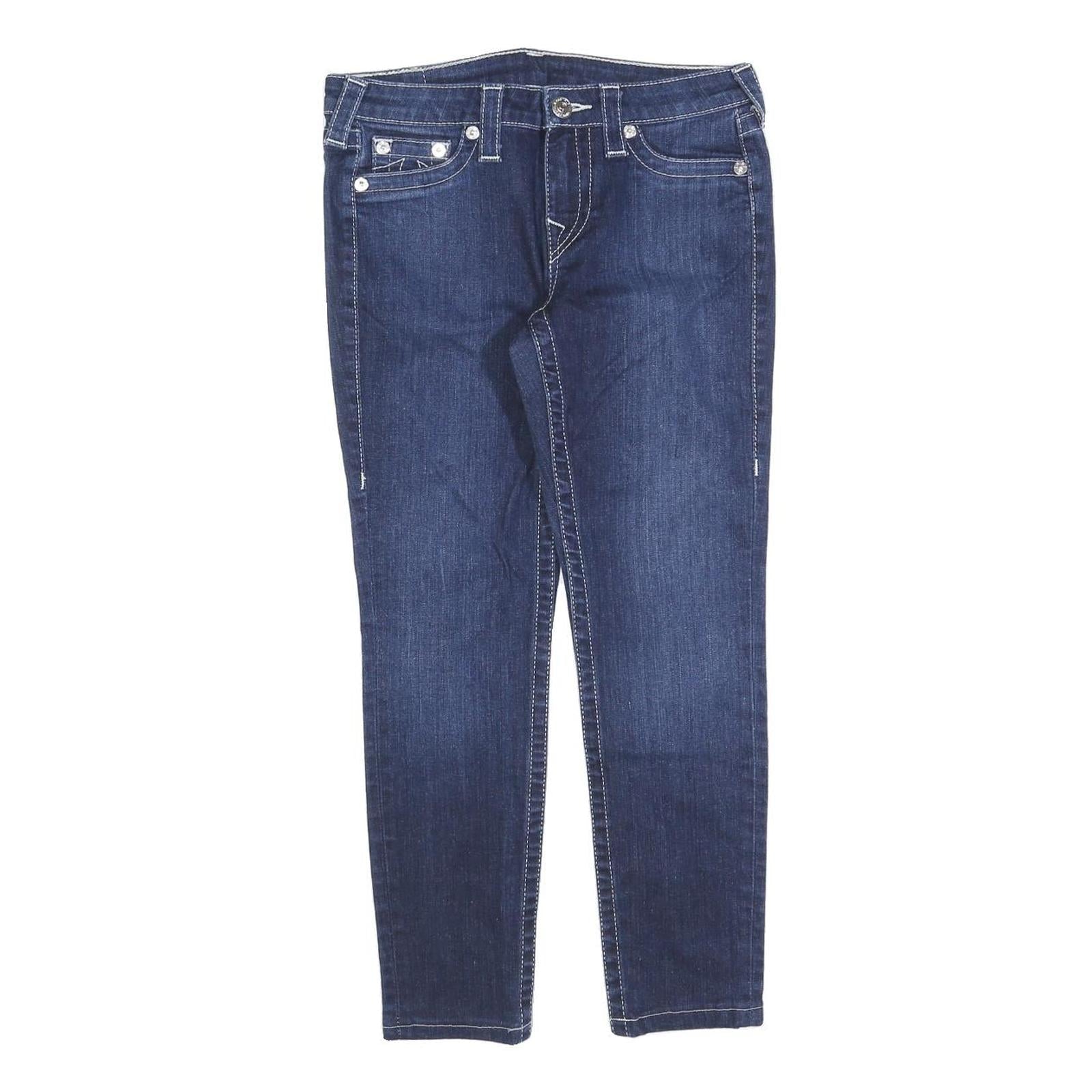 TRUE RELIGION Womens Jeans Blue Slim Skinny Denim Medium W30 L26 Stylish Refurbished - N/A refurbished available on Cerqular