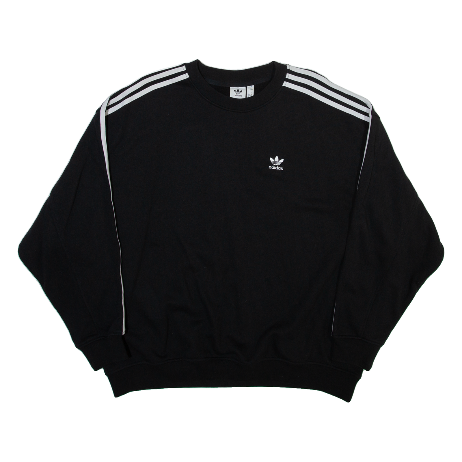 ADIDAS ORIGINALS Womens Sweatshirt Black Crew Neck UK 8 Refurbished - N/A refurbished available on Cerqular