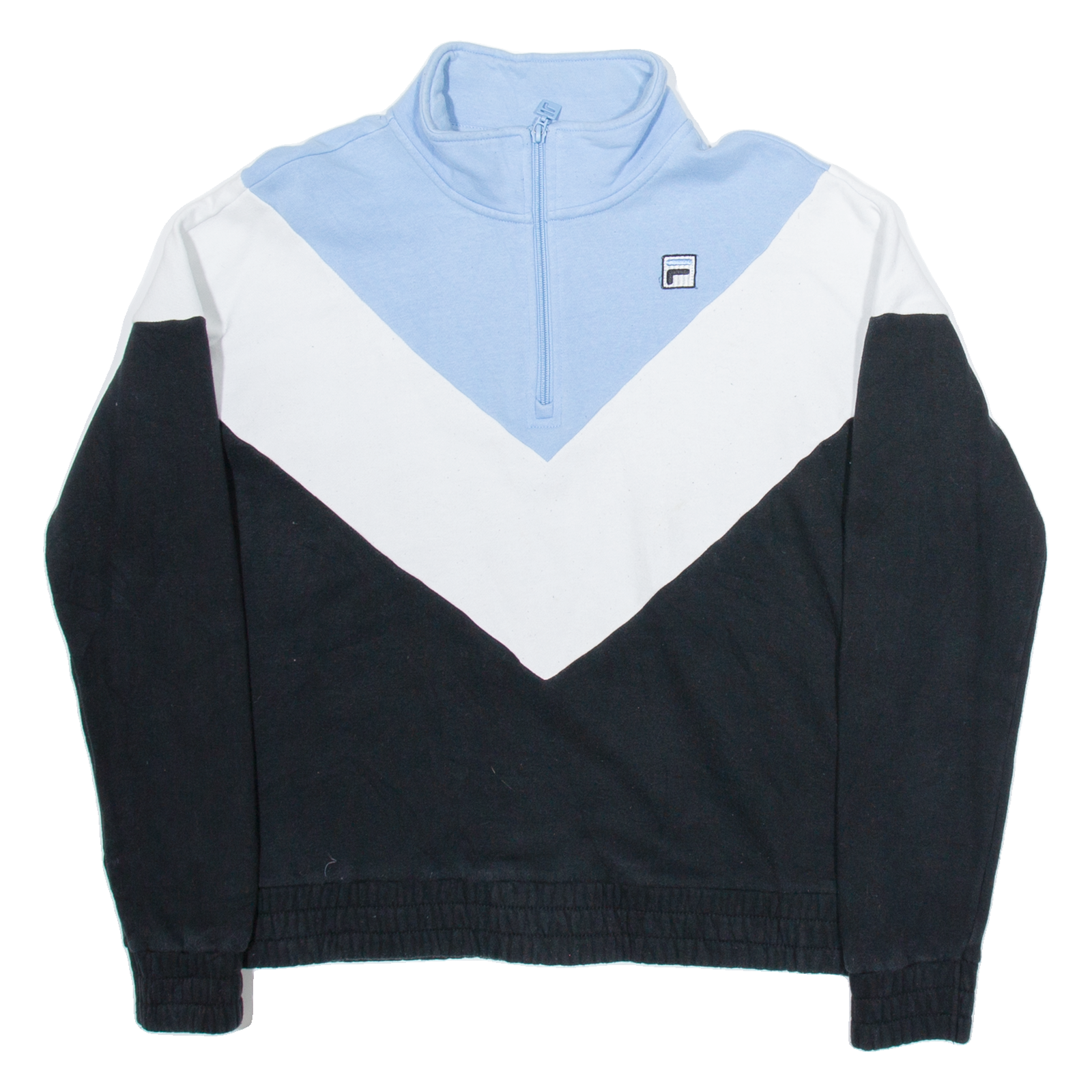 FILA Womens Sweatshirt Black 1/4 Zip M Refurbished - N/A refurbished available on Cerqular
