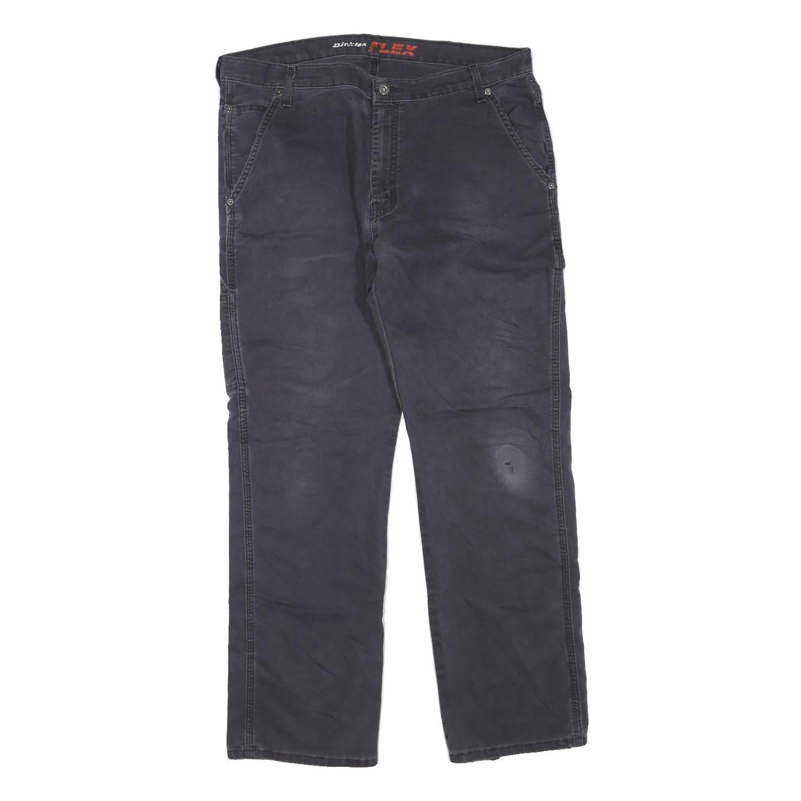 DICKIES Mens Jeans Black Regular Straight Denim Medium W38 L30 Workwear Pants Refurbished - N/A refurbished available on Cerqular