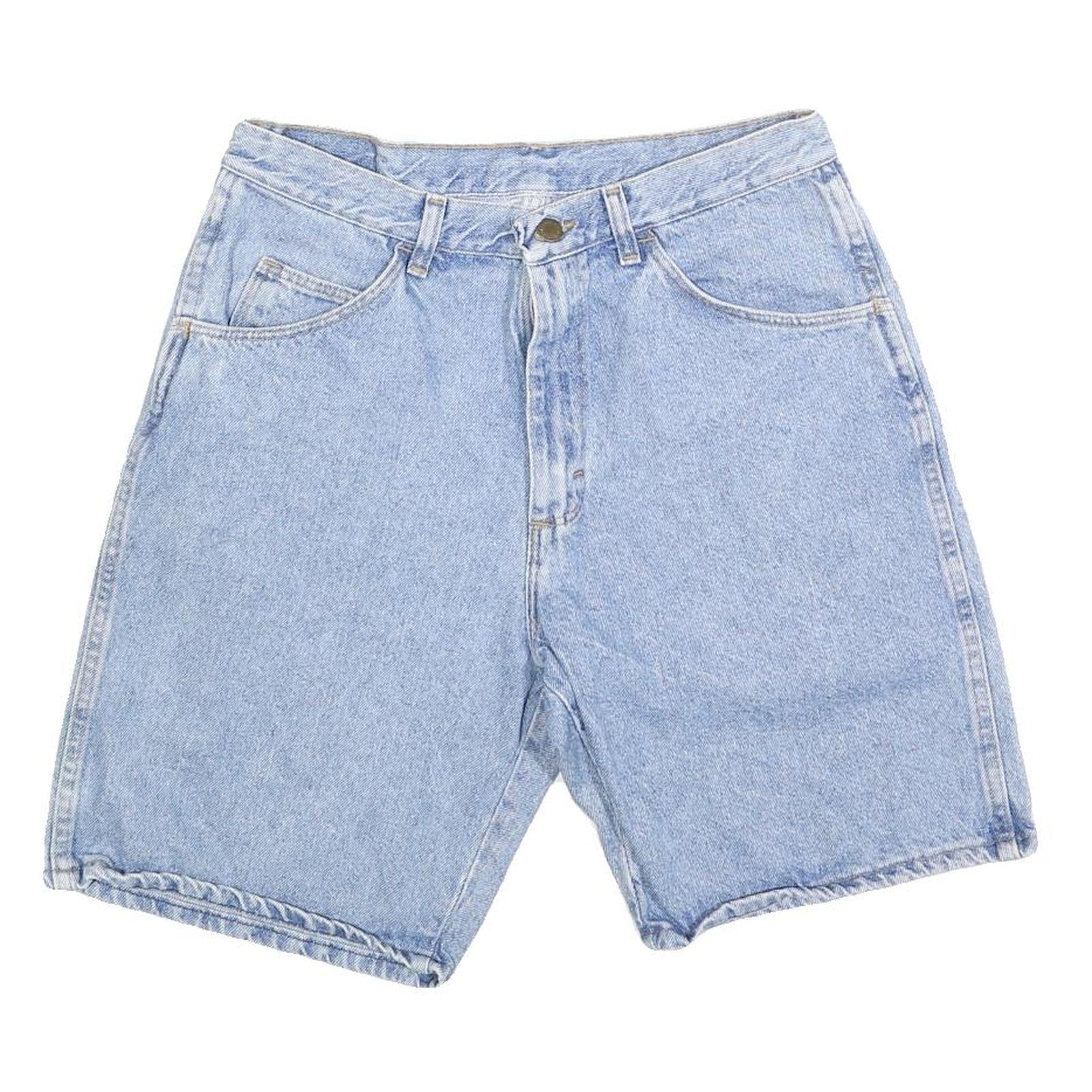 WRANGLER Mens Denim Shorts Light Blue Casual M W33 Classic Fit Cotton Blend Refurbished - N/A refurbished available on Cerqular