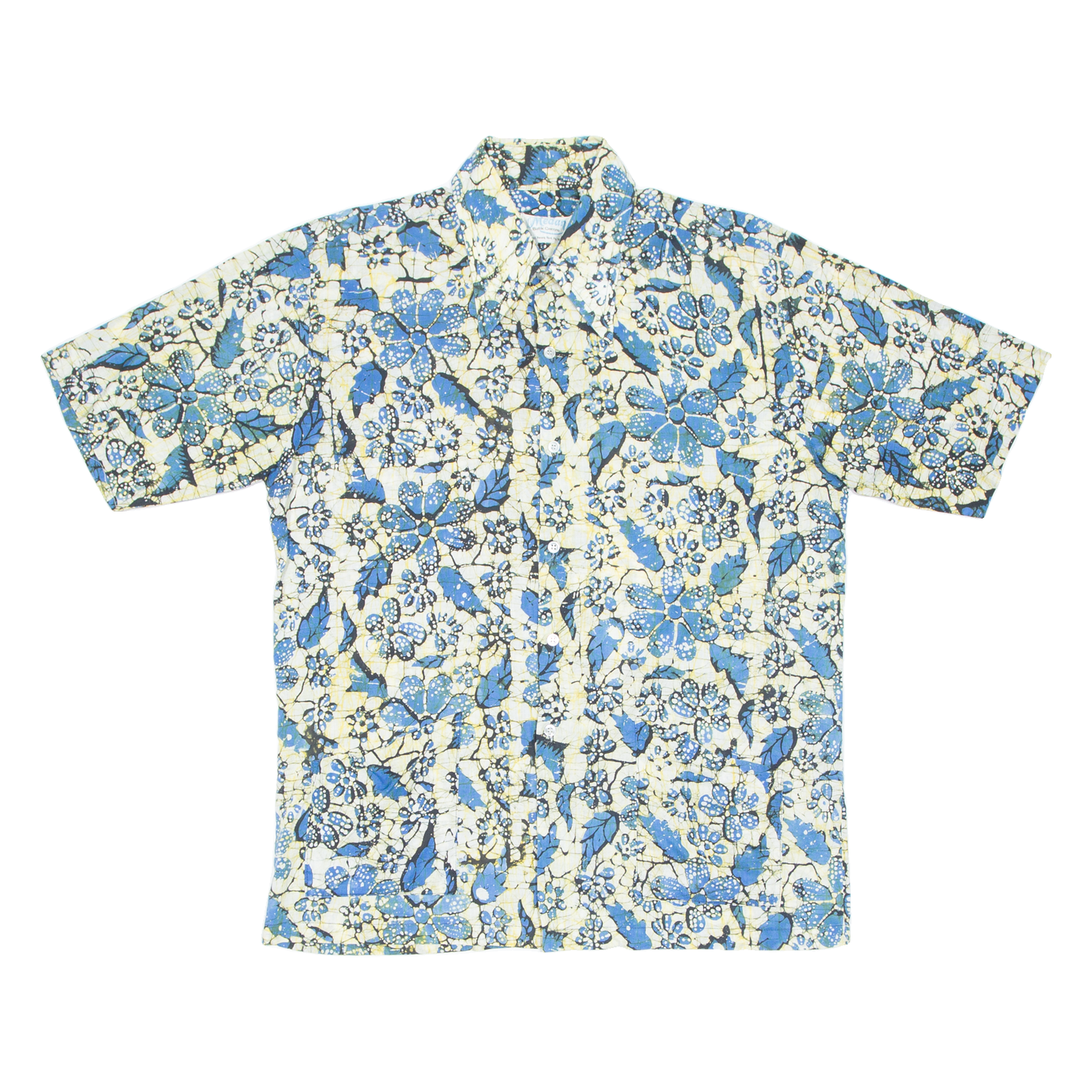 MEDAN Mens Shirt Blue Crazy Pattern L Refurbished - N/A refurbished available on Cerqular