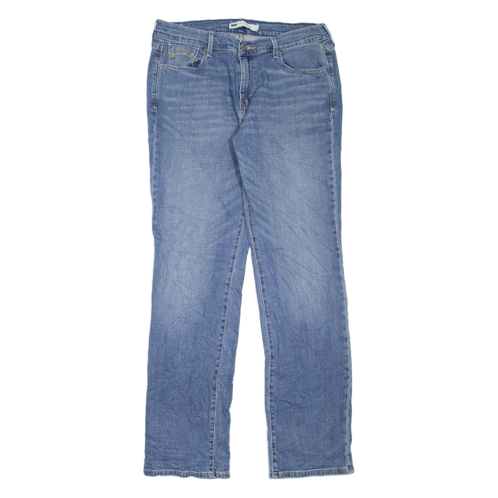 LEVI'S 505 Womens Jeans Blue Regular Straight Stone Wash W31 L34 Refurbished - N/A refurbished available on Cerqular