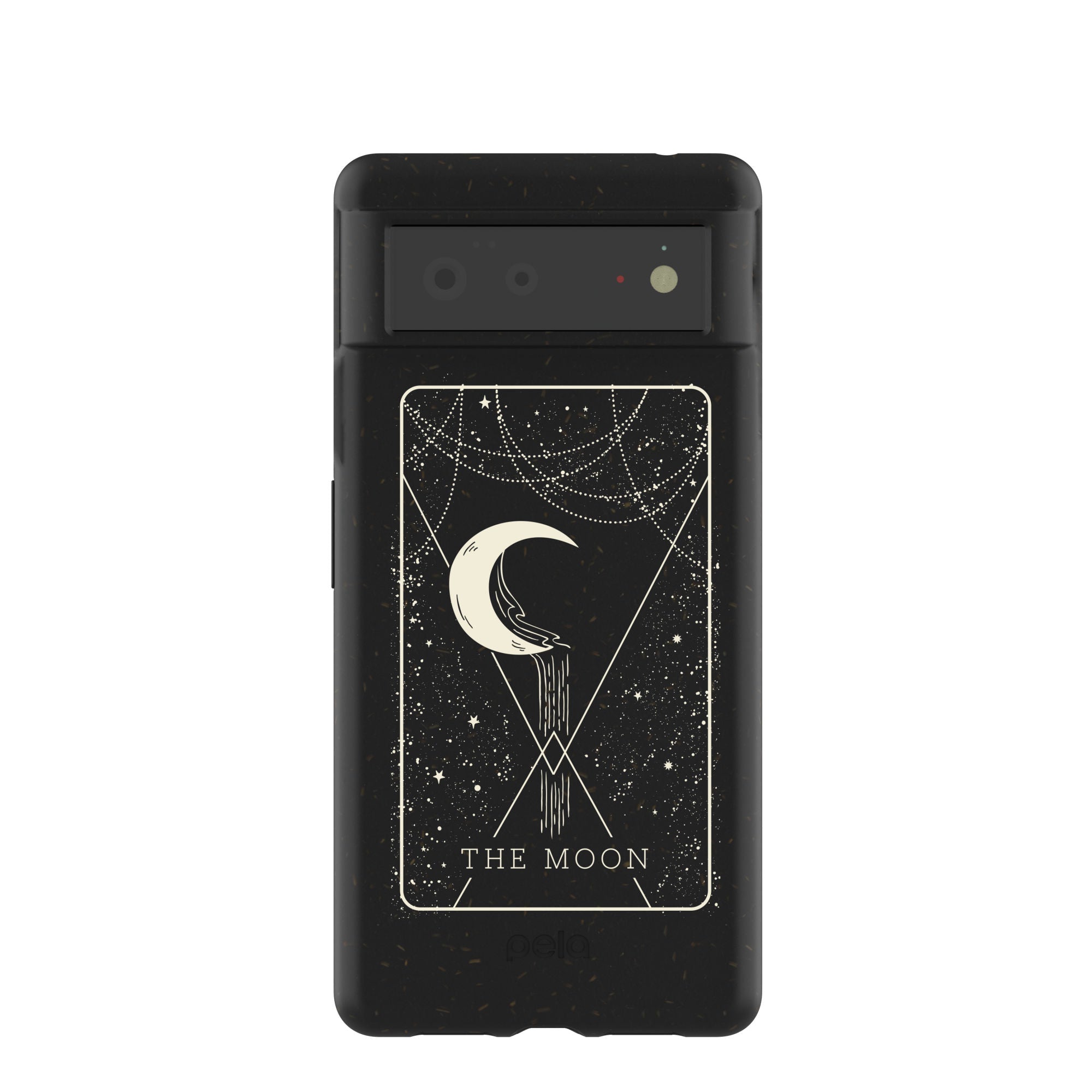Black The Moon Google Pixel 6 Case Refurbished - Pela Case refurbished available on Cerqular