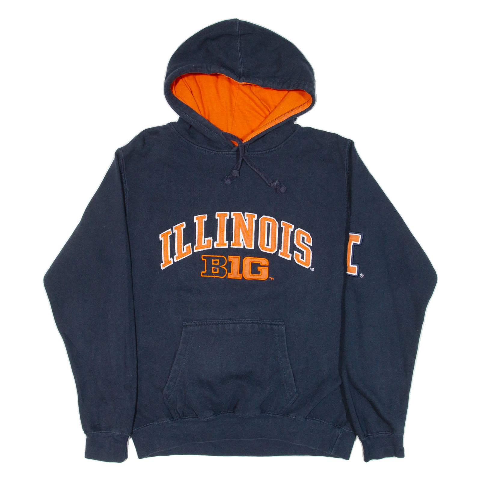 BLUE 84 Illinois BIG Mens Blue Hoodie USA M Refurbished - N/A refurbished available on Cerqular