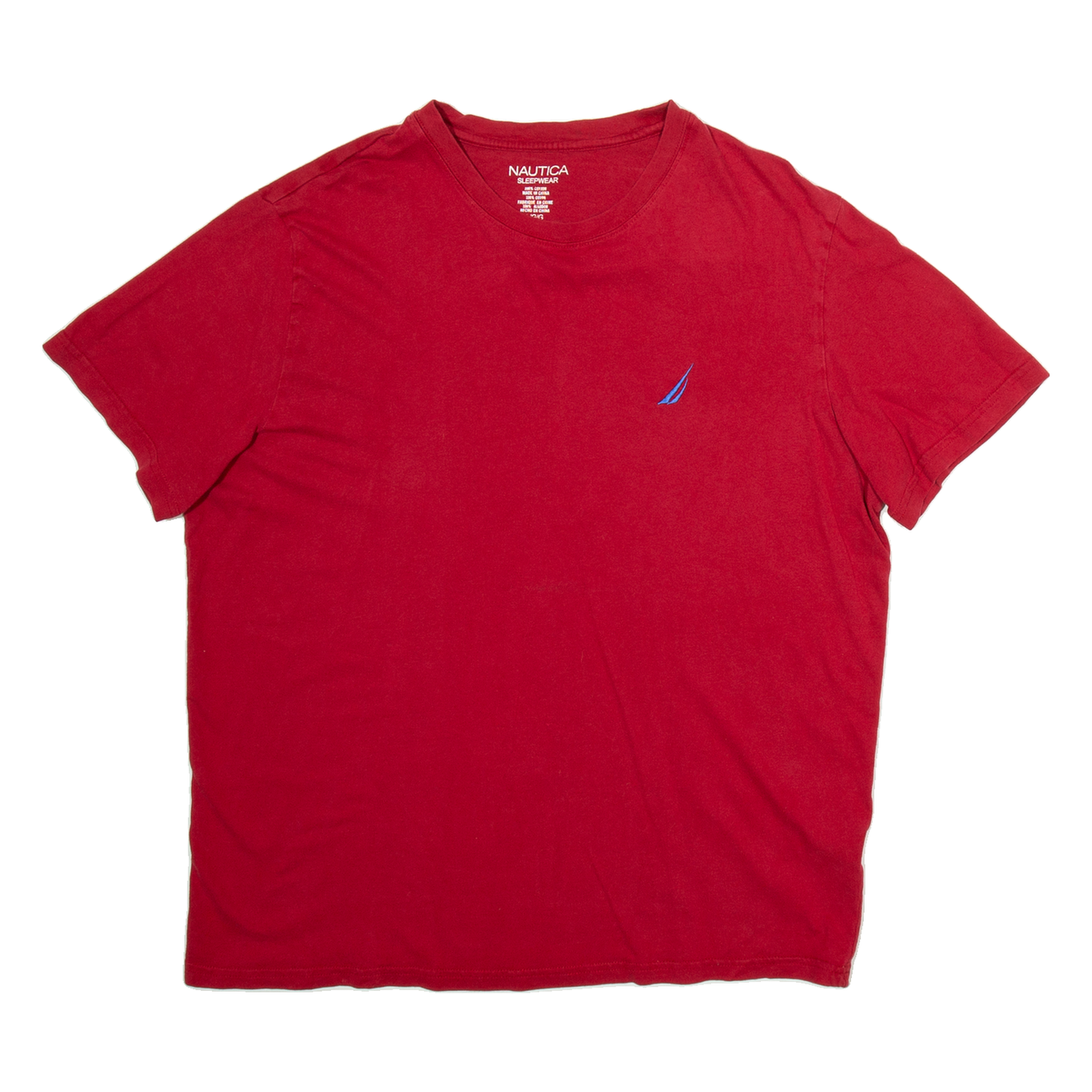 NAUTICA Sleepwear Mens T-Shirt Red L Refurbished - N/A refurbished available on Cerqular