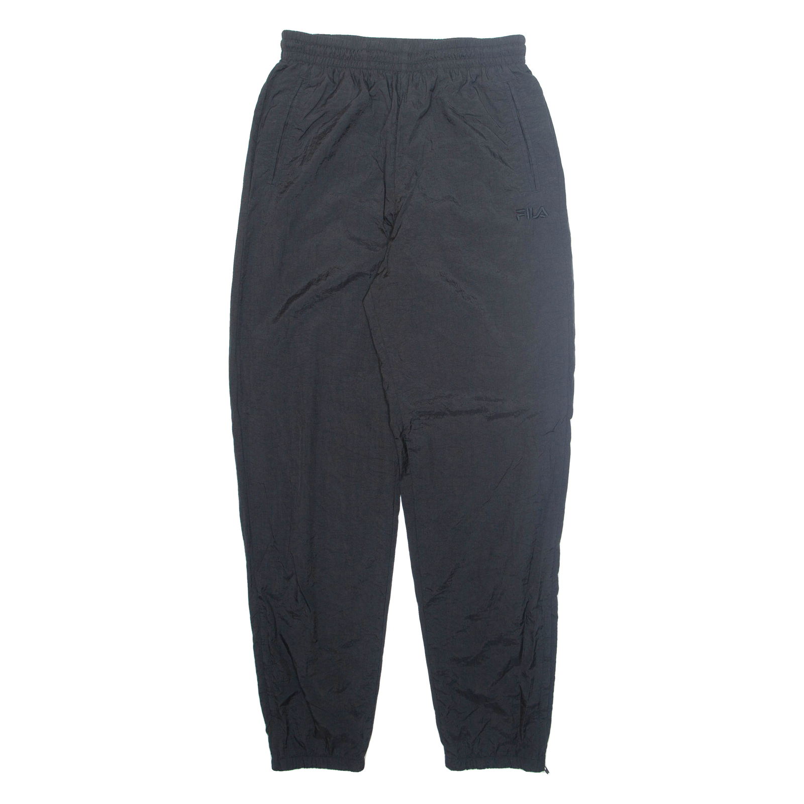 FILA Mens Track Pants Black Nylon Tapered M W28 L33 Refurbished - N/A refurbished available on Cerqular