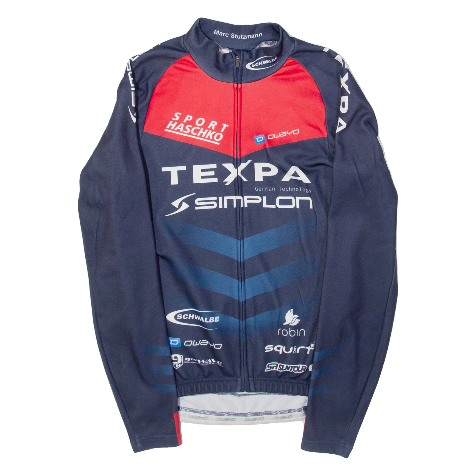 OWAYO Full Zip Cycling Mens Jersey Blue Long Sleeve M Refurbished - N/A refurbished available on Cerqular