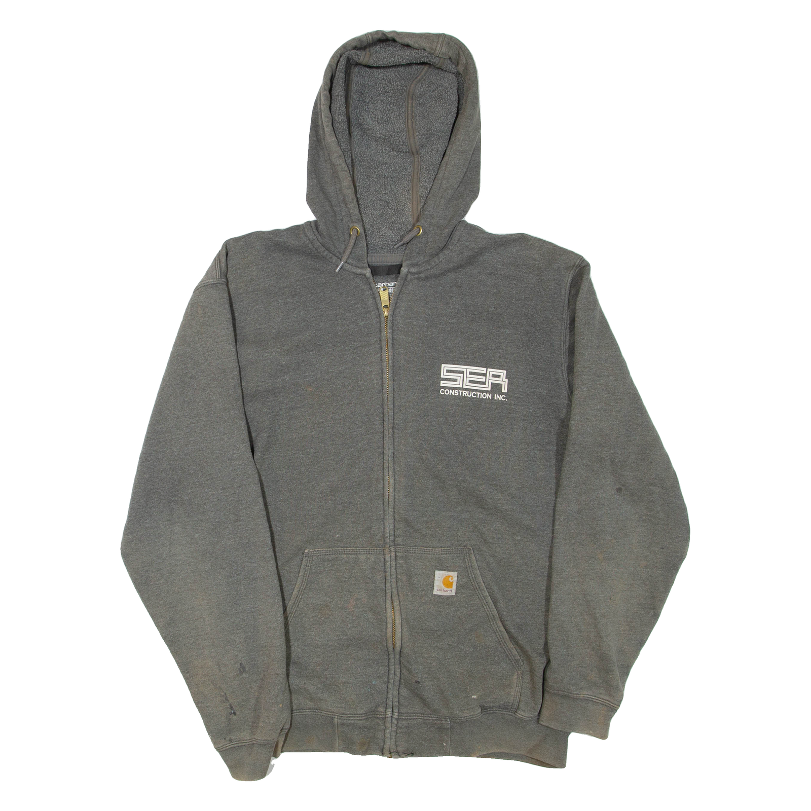 CARHARTT Loose Fit SER Construction Mens Jacket Grey Hooded L Refurbished - N/A refurbished available on Cerqular