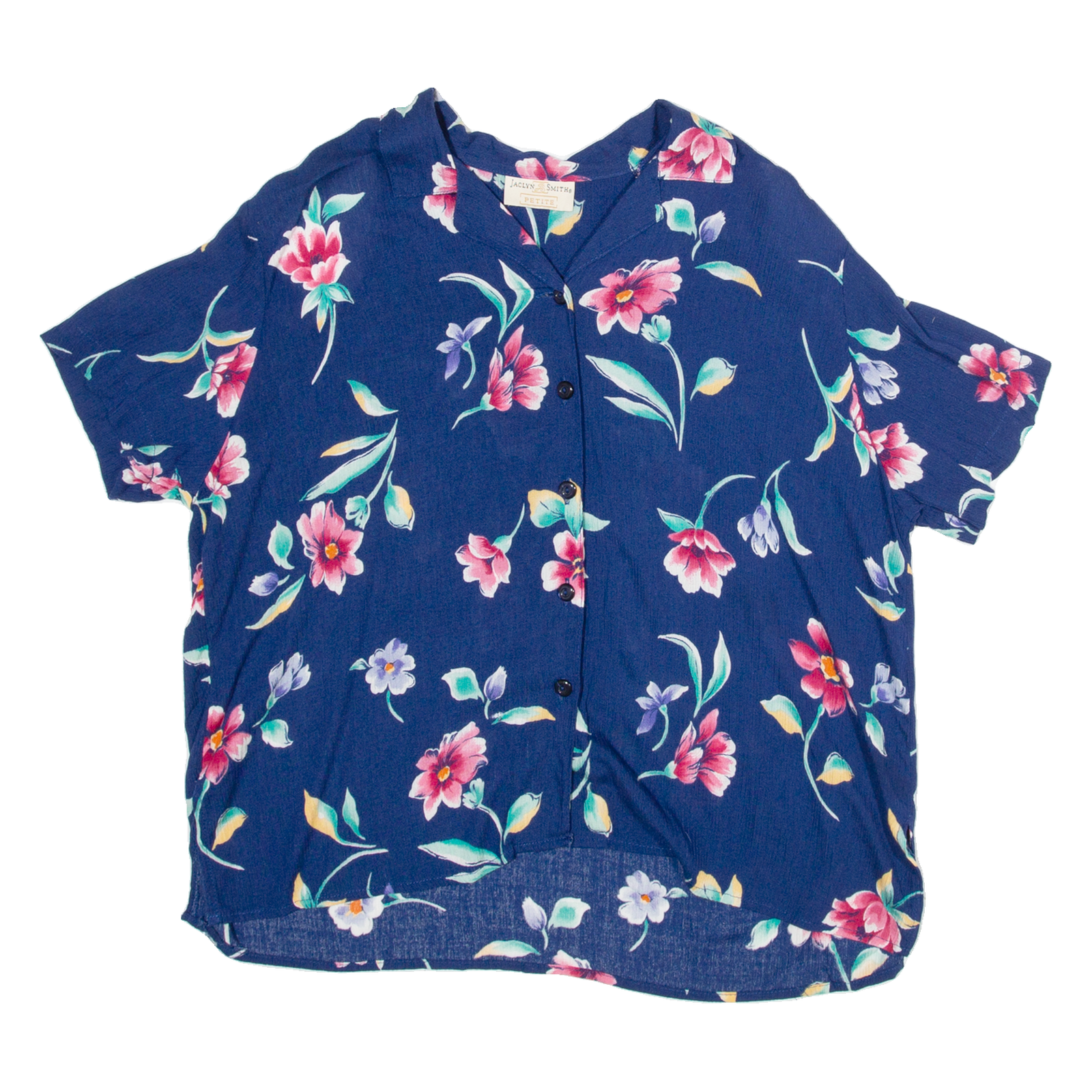 Buy JACLYN SMITH Petite Womens Printed Shirt Blue Collared Floral L Refurbished - $16.89 JACLYN SMITH Petite Womens Printed Shirt Blue Collared Floral L Refurbished - N/A refurbished available on Cerqular