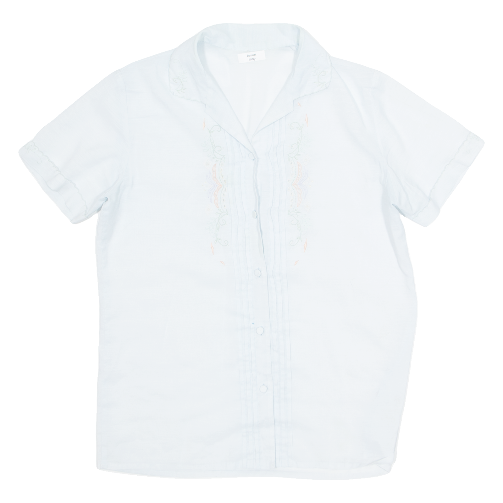 Embroidered Womens Shirt Blue Collared S Refurbished - N/A refurbished available on Cerqular
