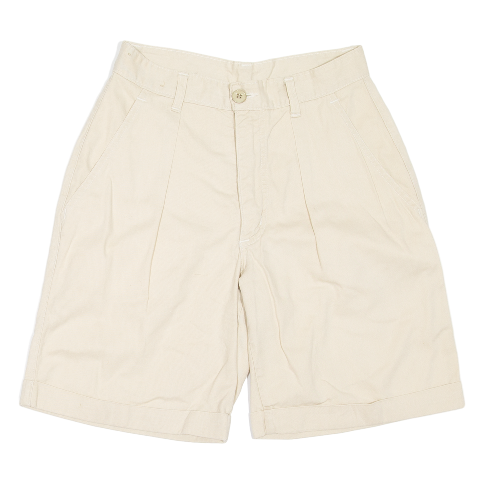 BIG STAR Womens Casual Shorts Beige Relaxed 90s XS W25 Refurbished - N/A refurbished available on Cerqular