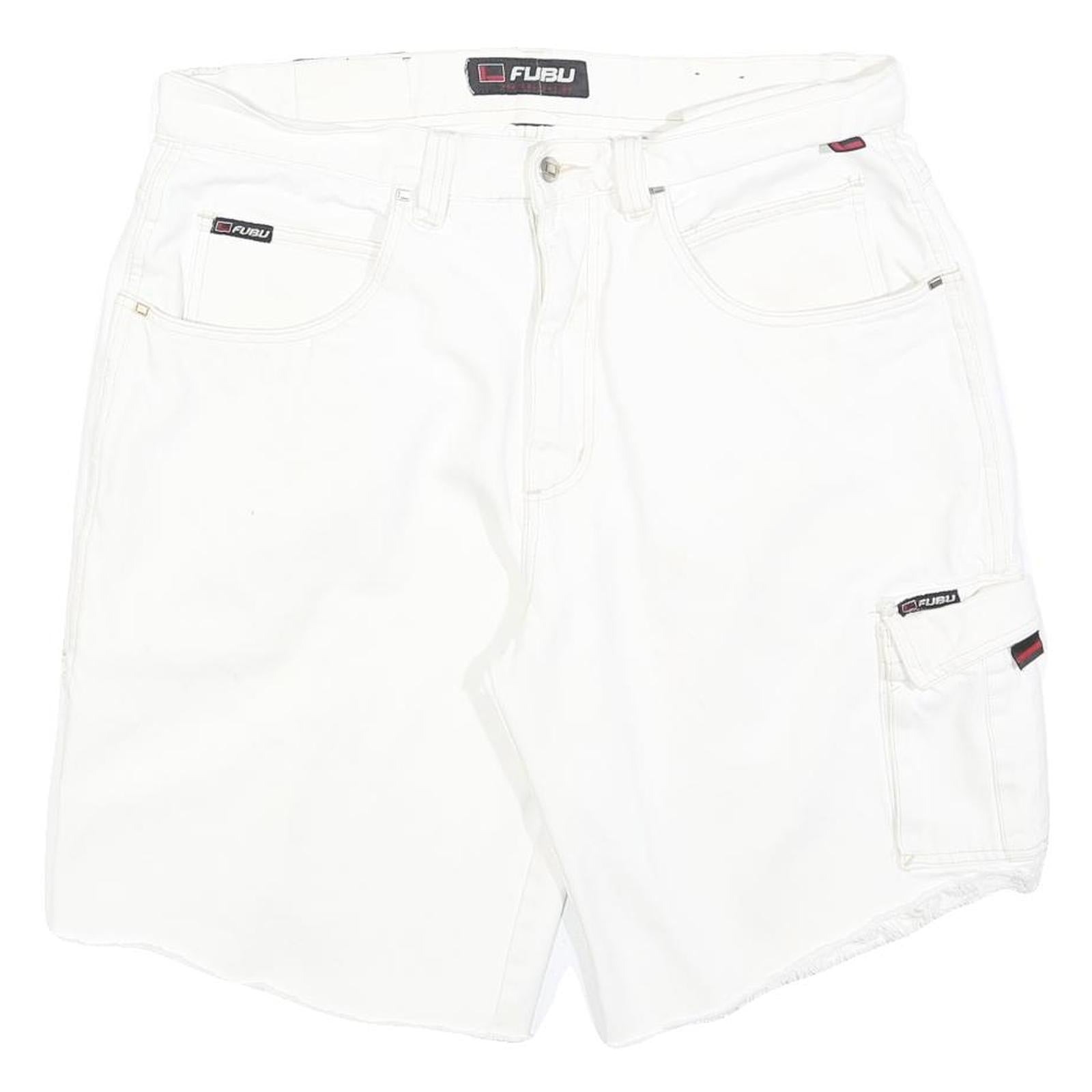 Buy FUBU Mens White Cargo Shorts L W36 Cotton Blend Casual Refurbished - $29.89 FUBU Mens White Cargo Shorts L W36 Cotton Blend Casual Refurbished - N/A refurbished available on Cerqular