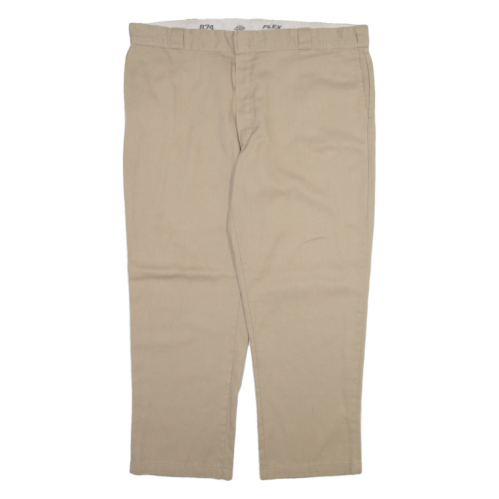 DICKIES 874 Workwear Mens Trousers Beige Regular Straight W42 L29 Refurbished - N/A refurbished available on Cerqular