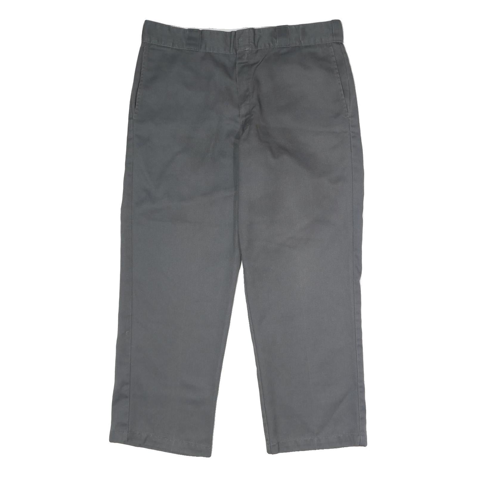 DICKIES Mens Polyester Blend Classic Grey W36 L28 Workwear Trousers Zip Closure Refurbished - N/A refurbished available on Cerqular