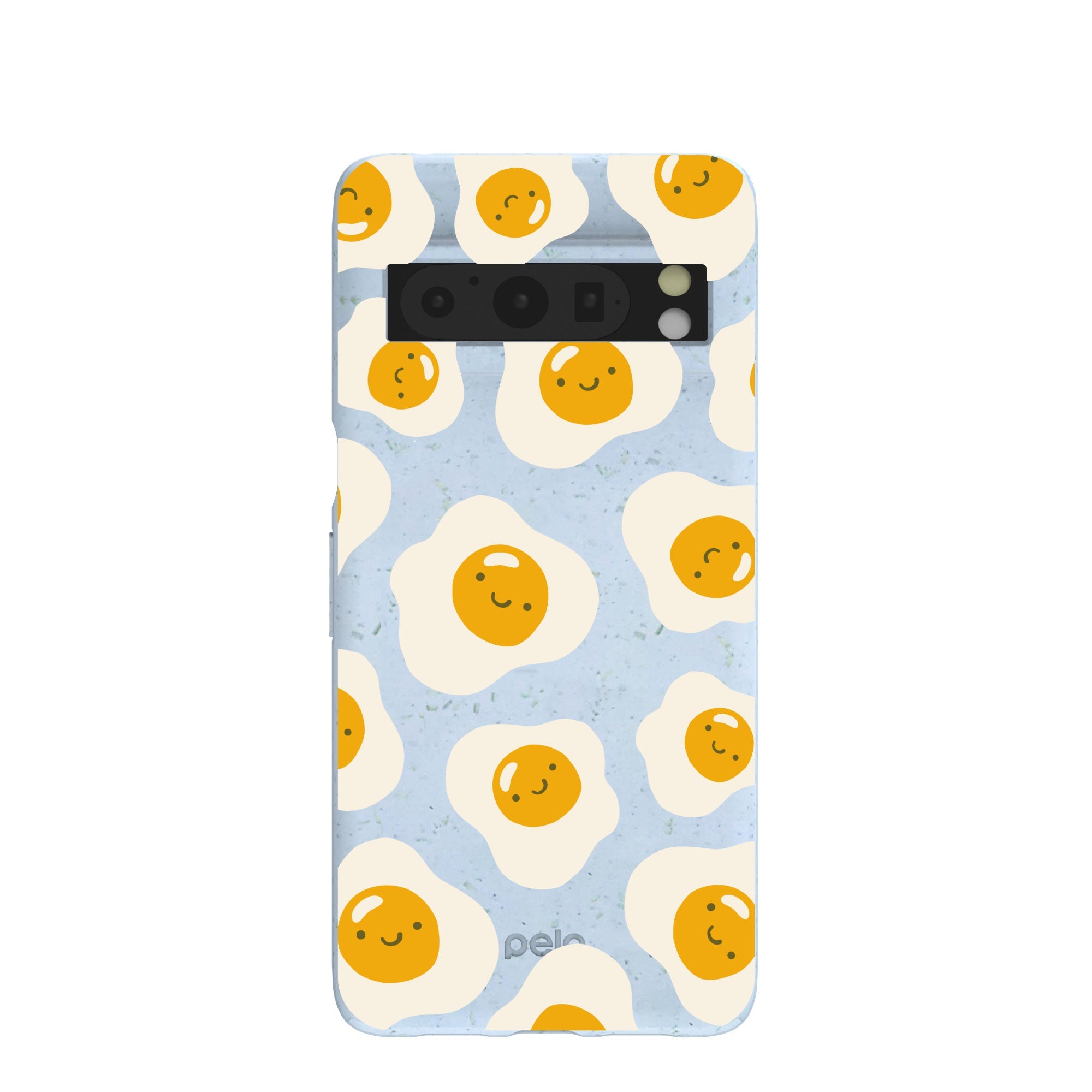 Powder Blue Sunny Side Up Google Pixel 8 Pro Case Refurbished - Pela Case refurbished available on Cerqular