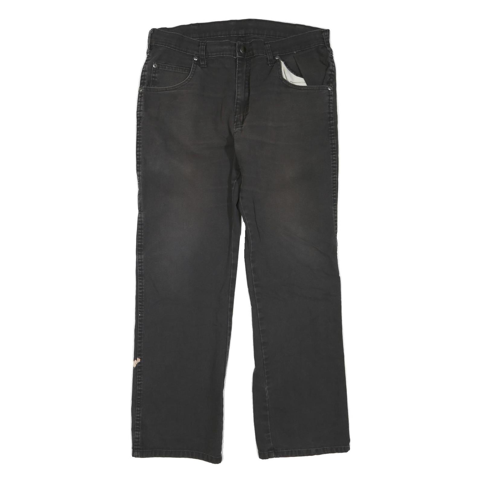 DICKIES Womens Regular Fit Straight Black Denim W34 L30 Workwear Zip Jeans Refurbished - N/A refurbished available on Cerqular