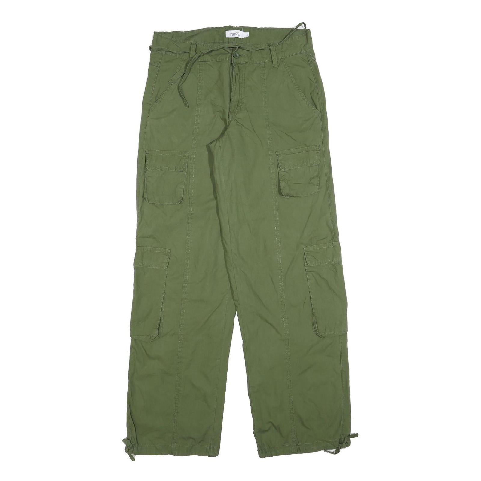 Buy RUE21 Womens Cotton Blend Olive Relaxed Wide-Leg Trousers W30 L32 Casual Cargo Refurbished - $23.39 RUE21 Womens Cotton Blend Olive Relaxed Wide-Leg Trousers W30 L32 Casual Cargo Refurbished - N/A refurbished available on Cerqular