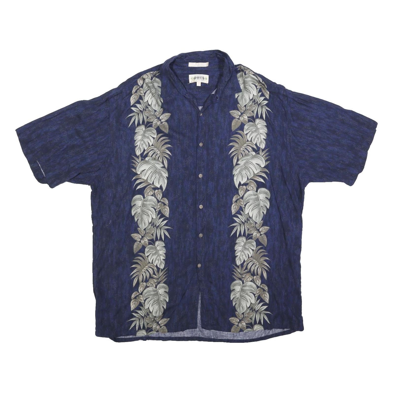 Buy CAMPIA Mens Blue Rayon Hawaiian Shirt XL Leaf Print Casual Summer Button Refurbished - $19.49 CAMPIA Mens Blue Rayon Hawaiian Shirt XL Leaf Print Casual Summer Button Refurbished - N/A refurbished available on Cerqular