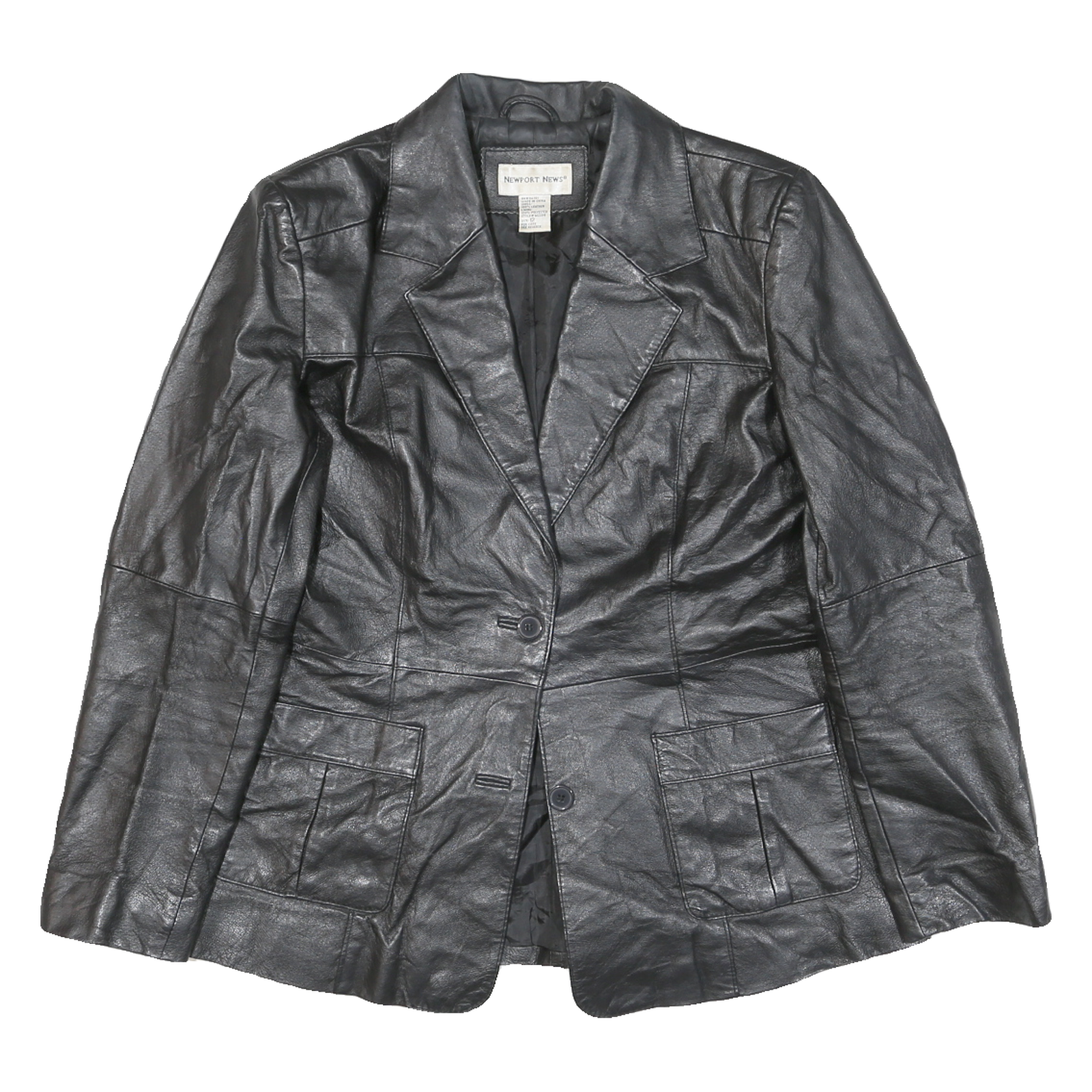 Buy NEWPORT NEWS Womens Black Leather Button Jacket UK 12 Tailored Plain Stylish Refurbished - $61.09 NEWPORT NEWS Womens Black Leather Button Jacket UK 12 Tailored Plain Stylish Refurbished - N/A refurbished available on Cerqular