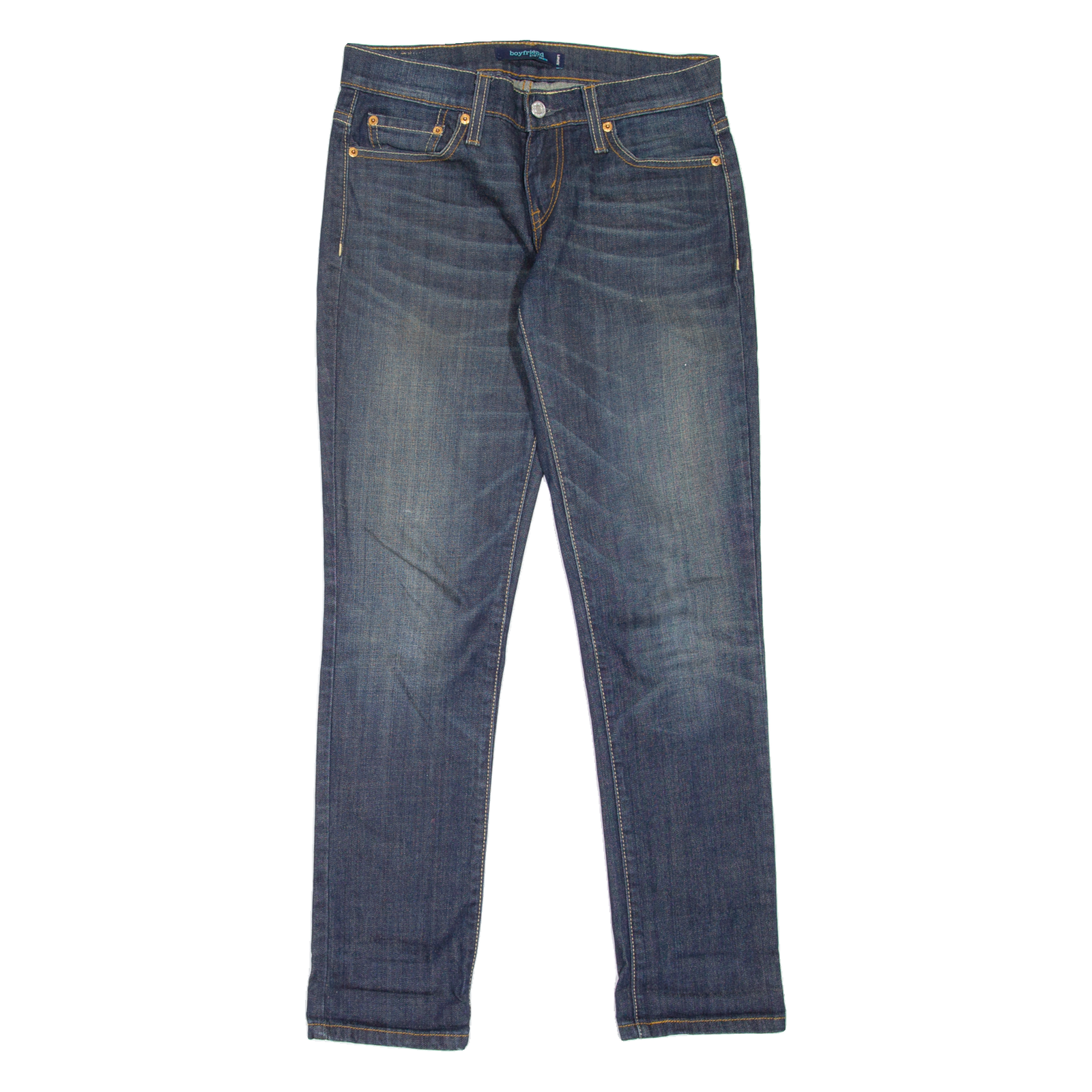 LEVI'S 513 Womens Jeans Blue Regular Boyfriend Stone Wash W28 L30 Refurbished - N/A refurbished available on Cerqular