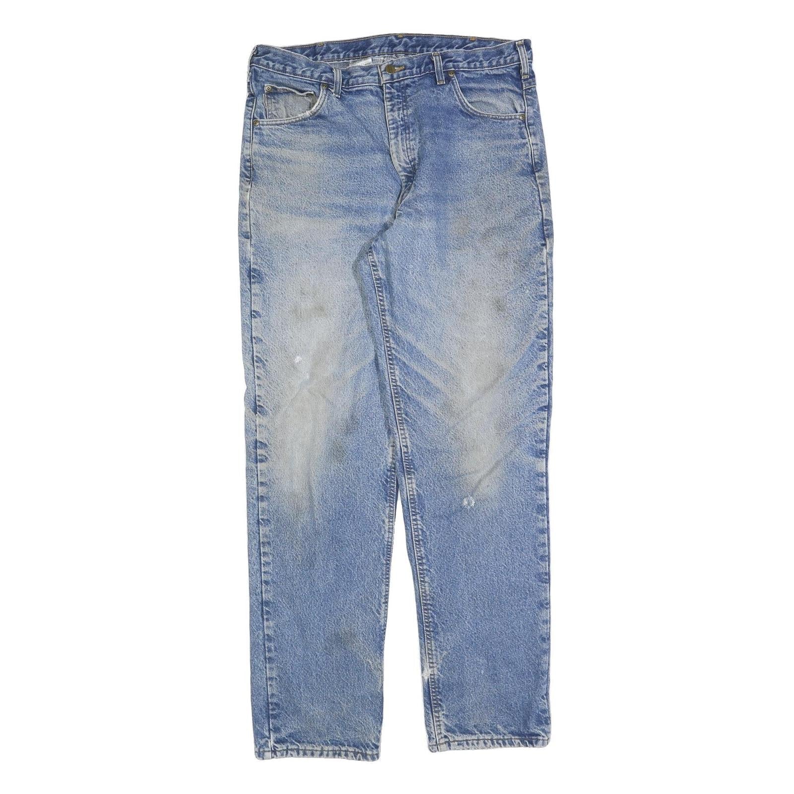 Buy CARHARTT Mens Regular Fit Straight Blue Denim Cotton Blend Medium Wash Jeans W38 Refurbished - $39.00 CARHARTT Mens Regular Fit Straight Blue Denim Cotton Blend Medium Wash Jeans W38 Refurbished - N/A refurbished available on Cerqular