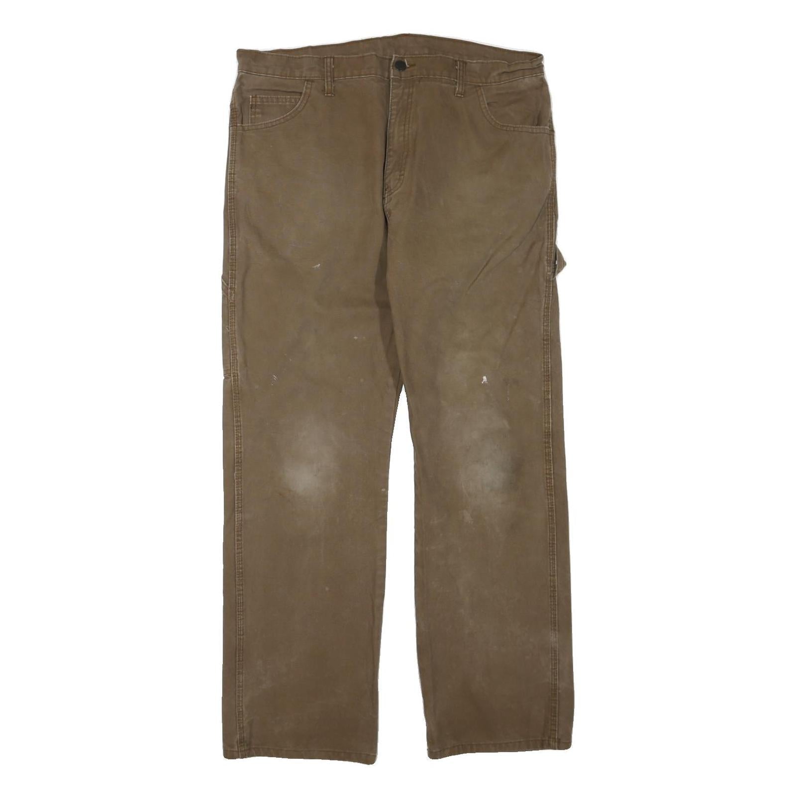 Buy DICKIES Mens Regular Fit Brown Cotton Blend Straight Trousers W38 L32 Workwear Refurbished - $37.69 DICKIES Mens Regular Fit Brown Cotton Blend Straight Trousers W38 L32 Workwear Refurbished - N/A refurbished available on Cerqular