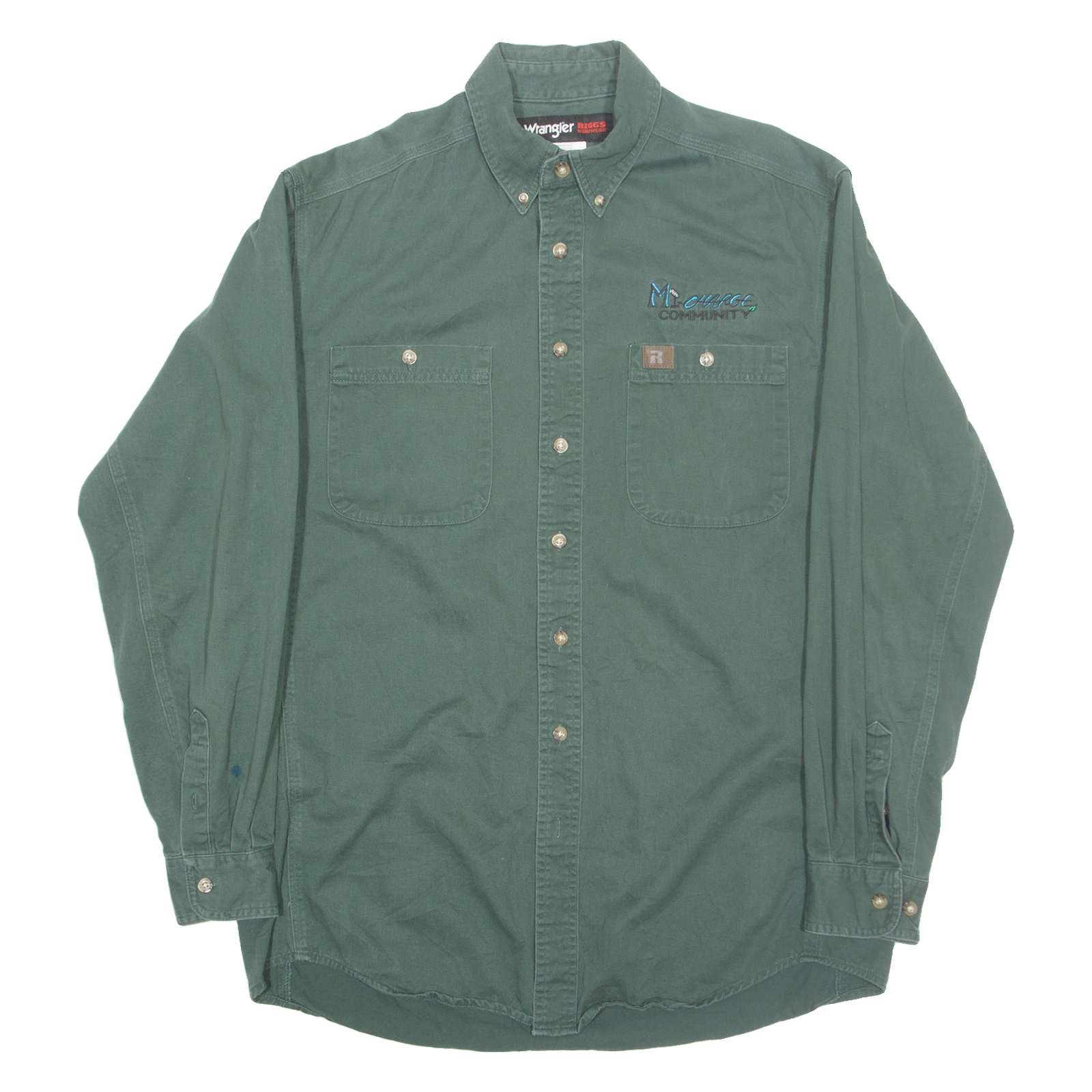 Buy WRANGLER Mens Worker Shirt Green Long Sleeve L Refurbished - $28.59 WRANGLER Mens Worker Shirt Green Long Sleeve L Refurbished - N/A refurbished available on Cerqular