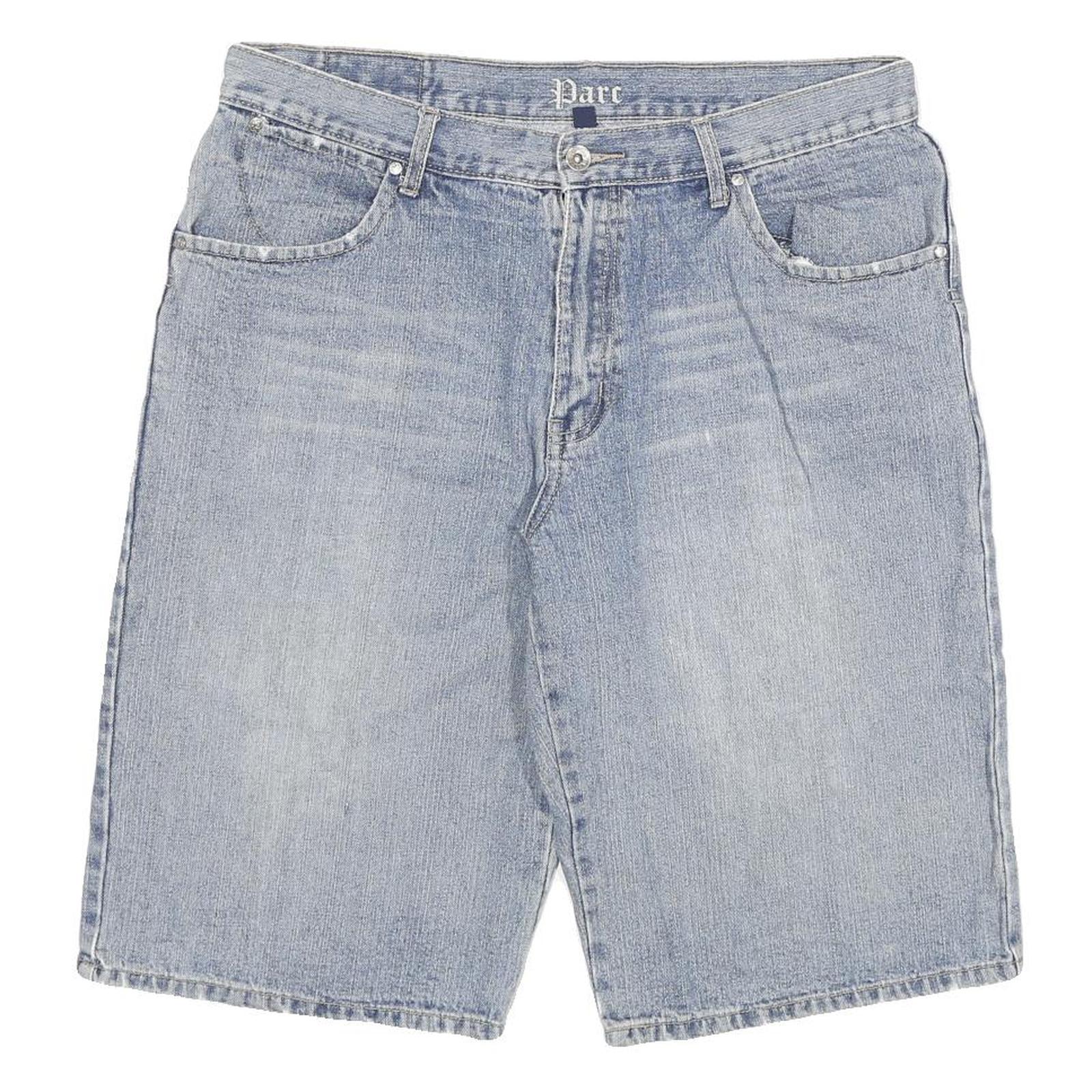 PART Mens Shorts Blue Denim Casual 2XL W36 Cotton Blend Relaxed Fit Refurbished - N/A refurbished available on Cerqular