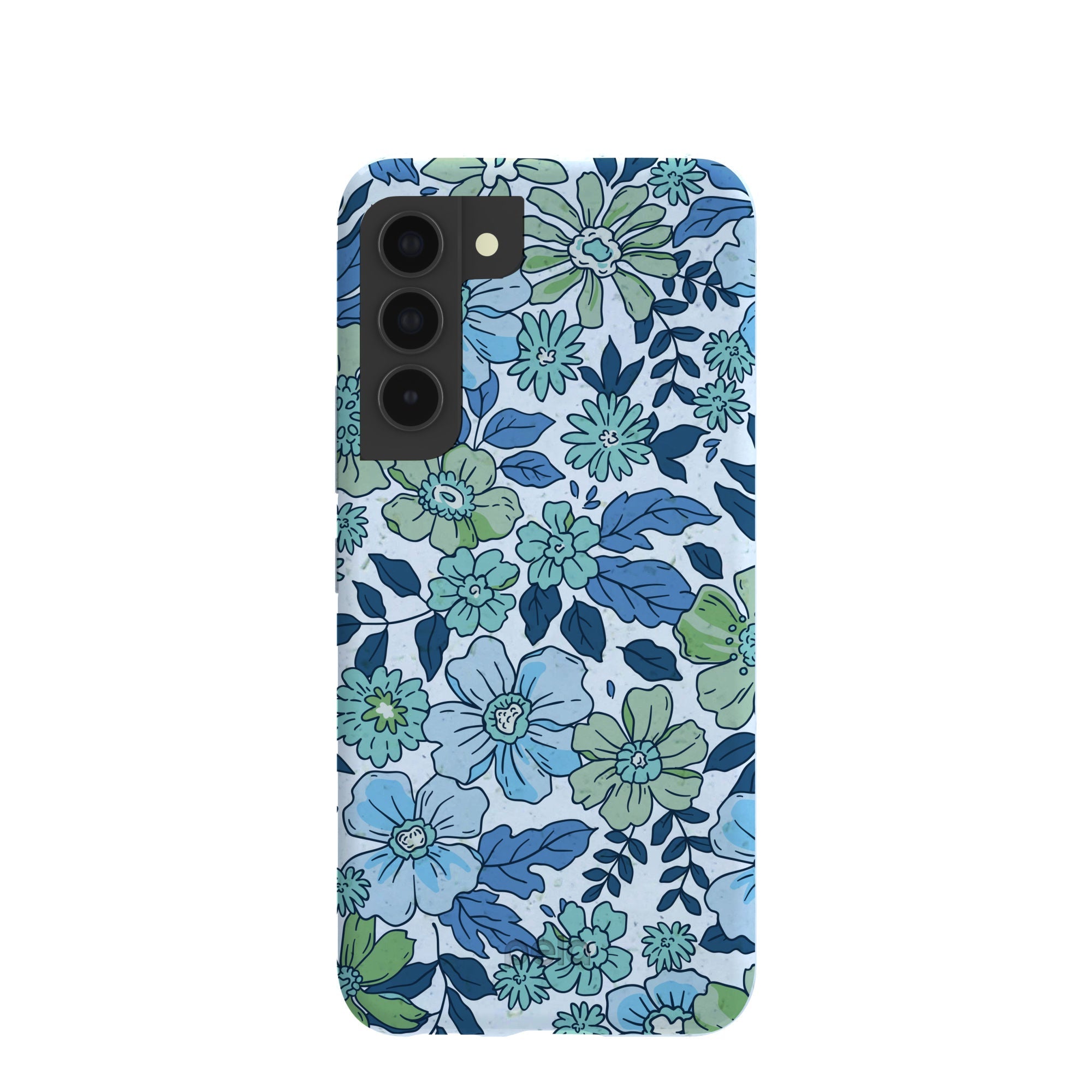 Powder Blue Liberty Florals Samsung Galaxy S22 Case Refurbished - Pela Case refurbished available on Cerqular