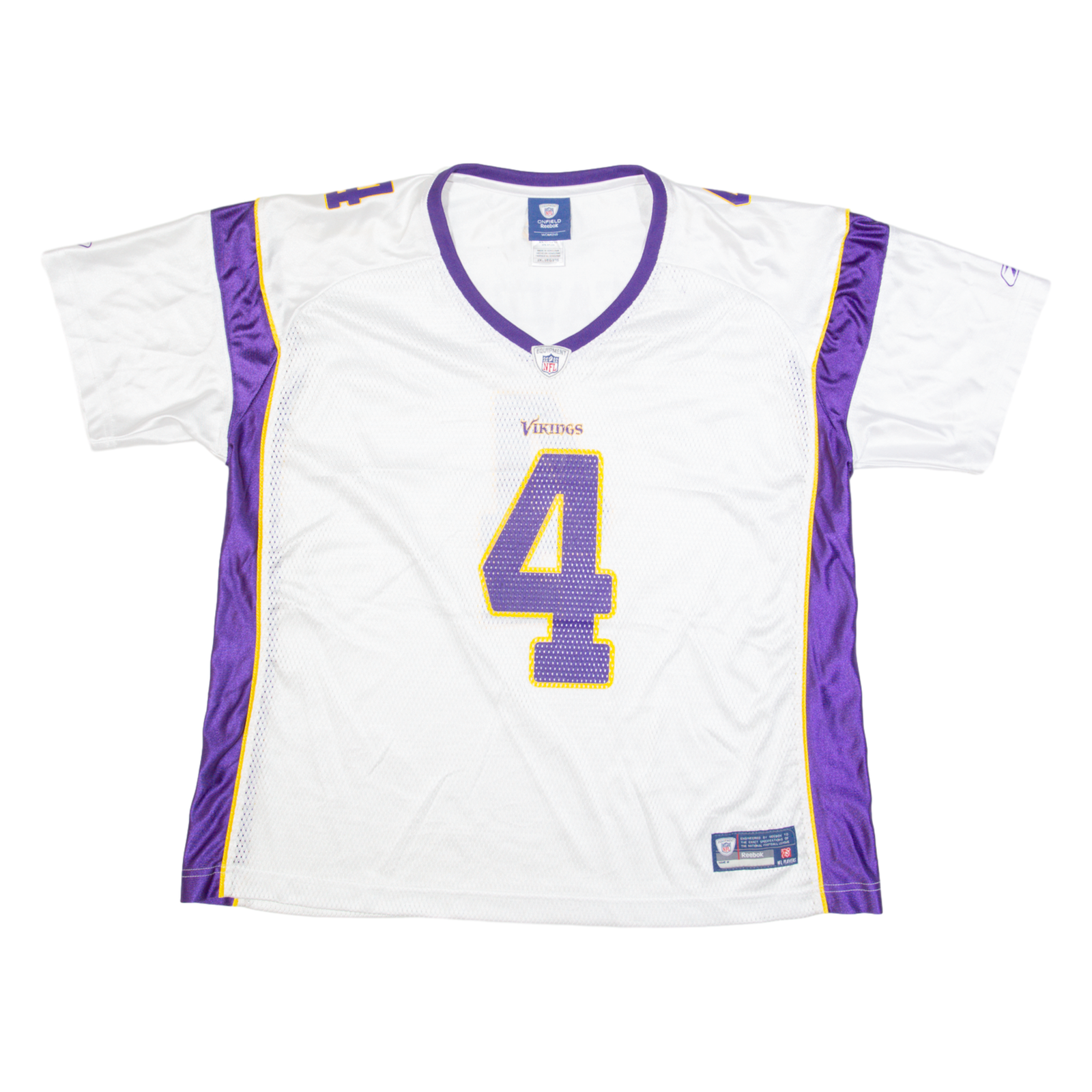 Buy REEBOK Minnesota Vikings Womens Jersey White USA V-Neck 2XL Refurbished - $44.19 REEBOK Minnesota Vikings Womens Jersey White USA V-Neck 2XL Refurbished - N/A refurbished available on Cerqular