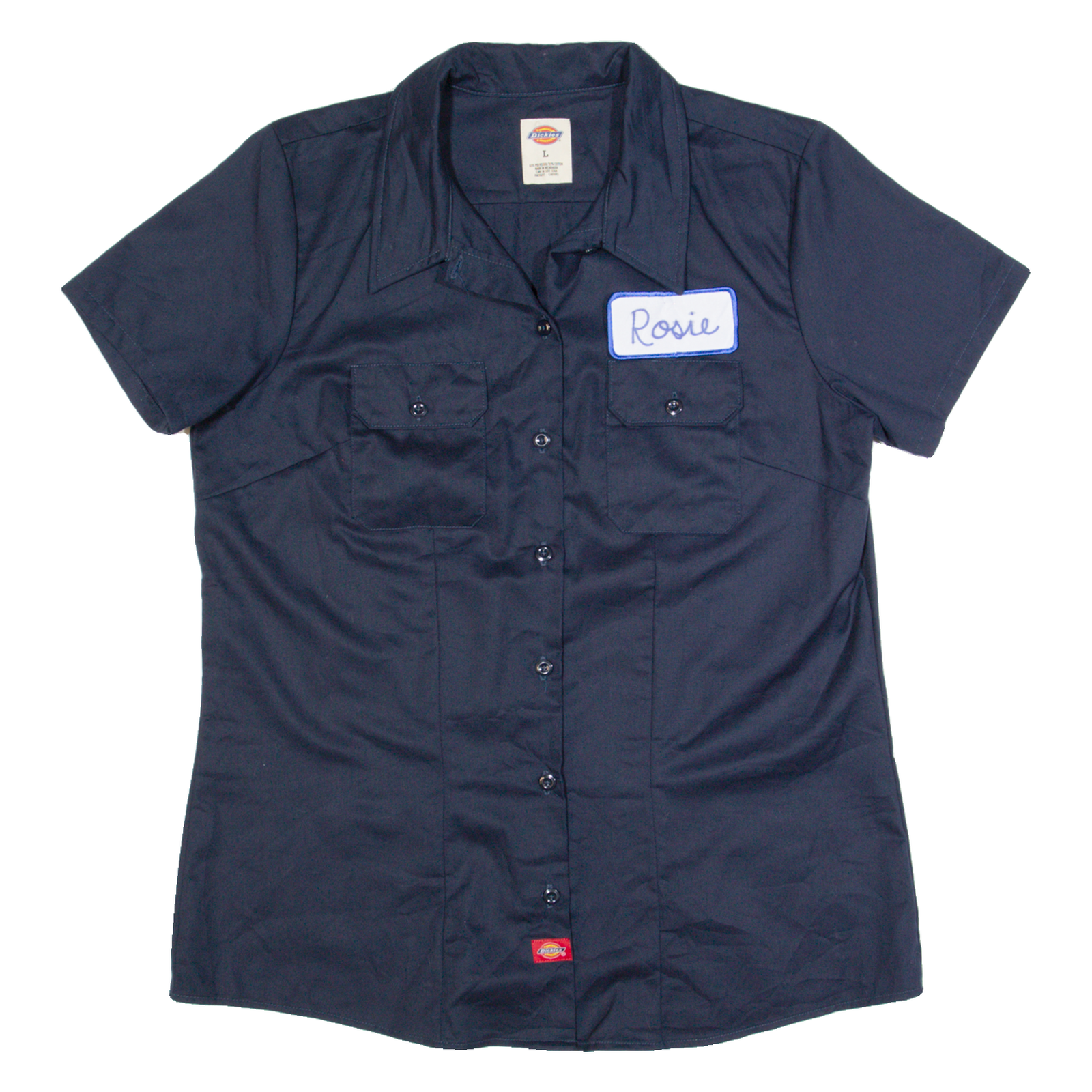 DICKIES Womens Worker Shirt Black L Refurbished - N/A refurbished available on Cerqular