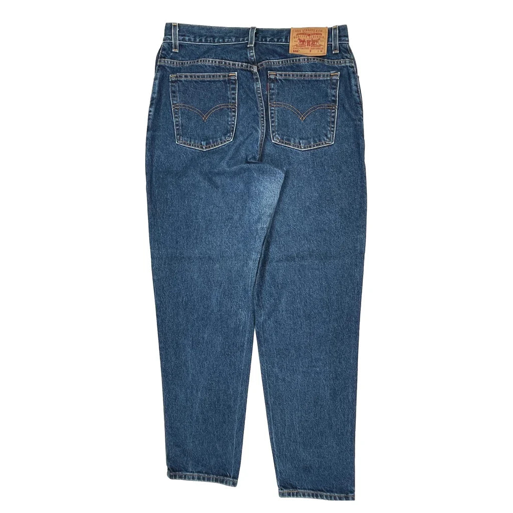 550 Levis Jeans - 32W UK 14 Blue Cotton Refurbished - Thrifted (note: this is a term often used to describe second- refurbished available on Cerqular
