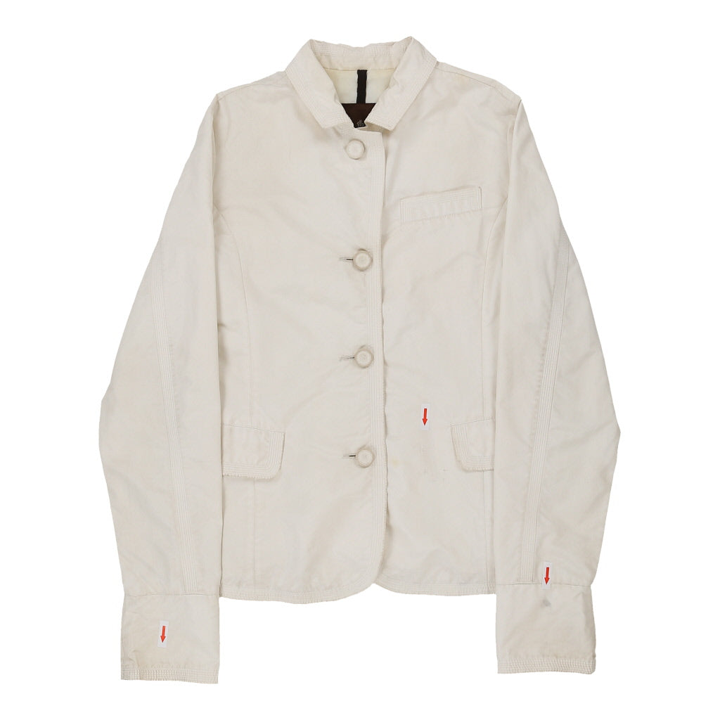 12 Years Moncler Jacket - Medium Beige Polyester | Size: medium Refurbished - N/A (Preloved Designer is not a specific brand, it refurbished available on Cerqular