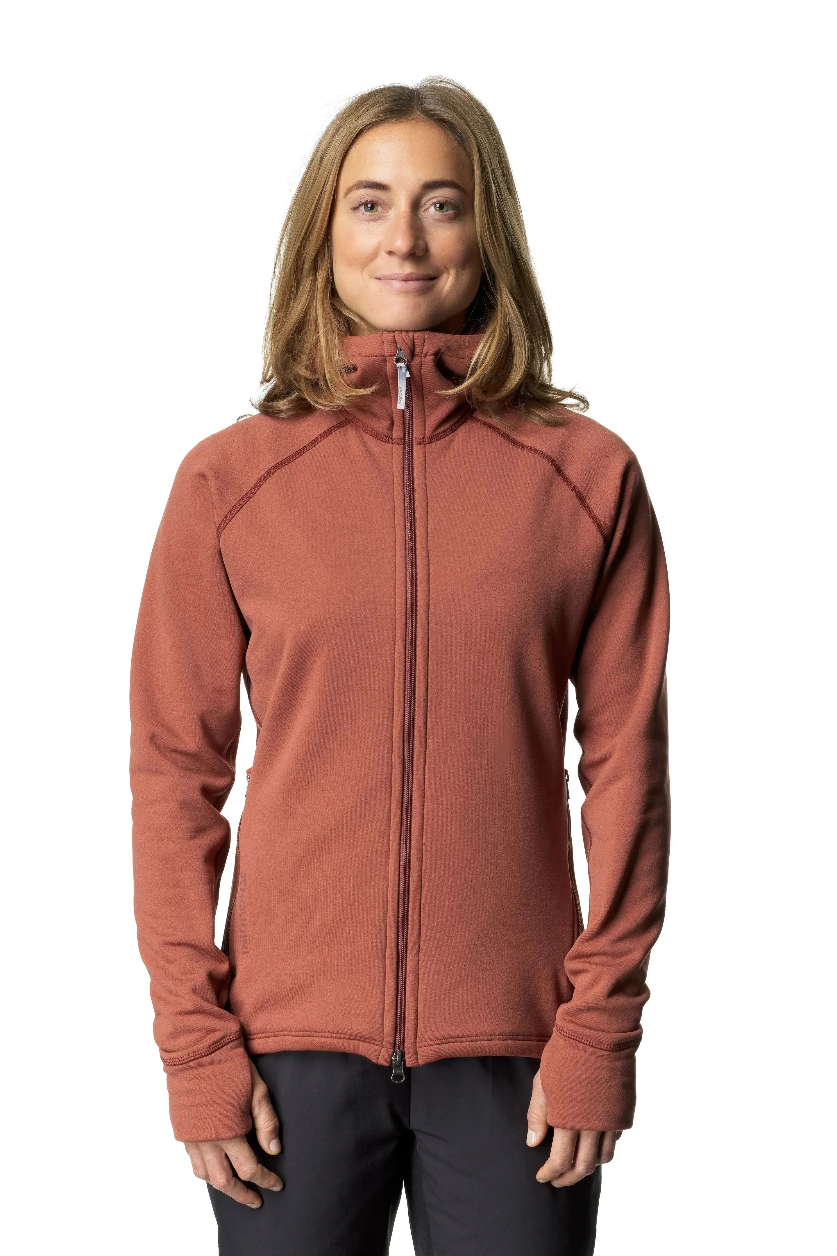 W's Power Houdi | Color: Peach Passion | Size: S Refurbished - Houdini Sportswear refurbished available on Cerqular