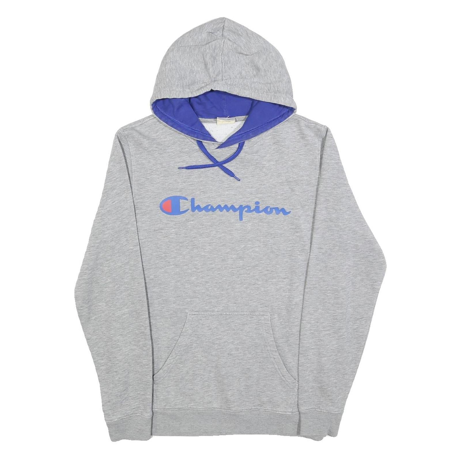 CHAMPION Mens Grey & Purple Pullover Hoodie S Cotton Blend Casual Refurbished - N/A refurbished available on Cerqular