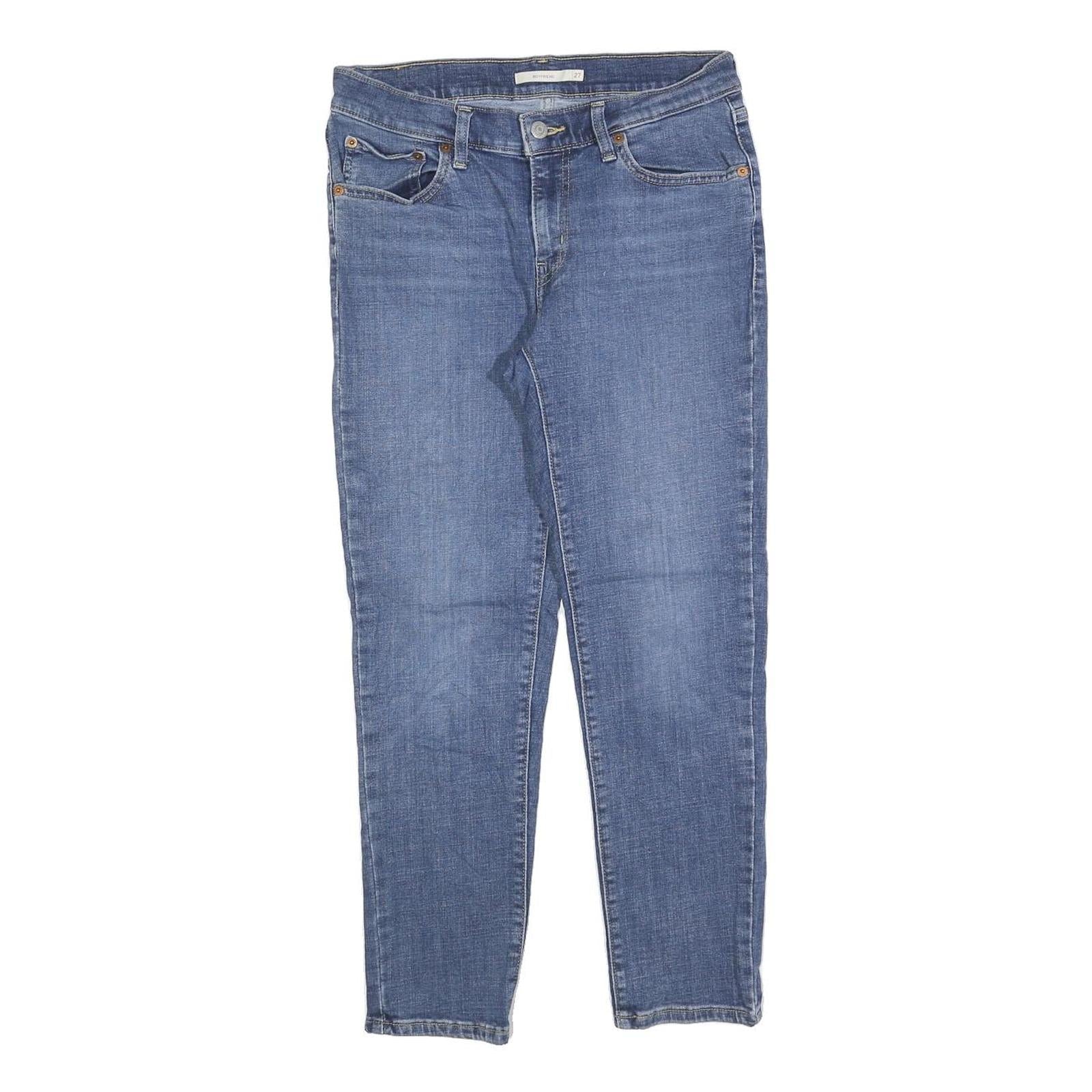 LEVI'S Womens Jeans Blue Slim Skinny Denim Medium W27 L27 Classic Zip Fastening Refurbished - N/A refurbished available on Cerqular