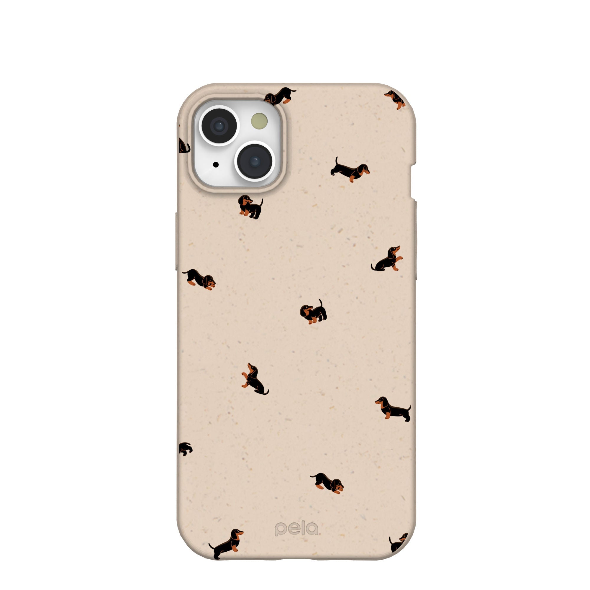 Seashell Lil Dachshunds iPhone 15 Plus Case Refurbished - Pela Case refurbished available on Cerqular