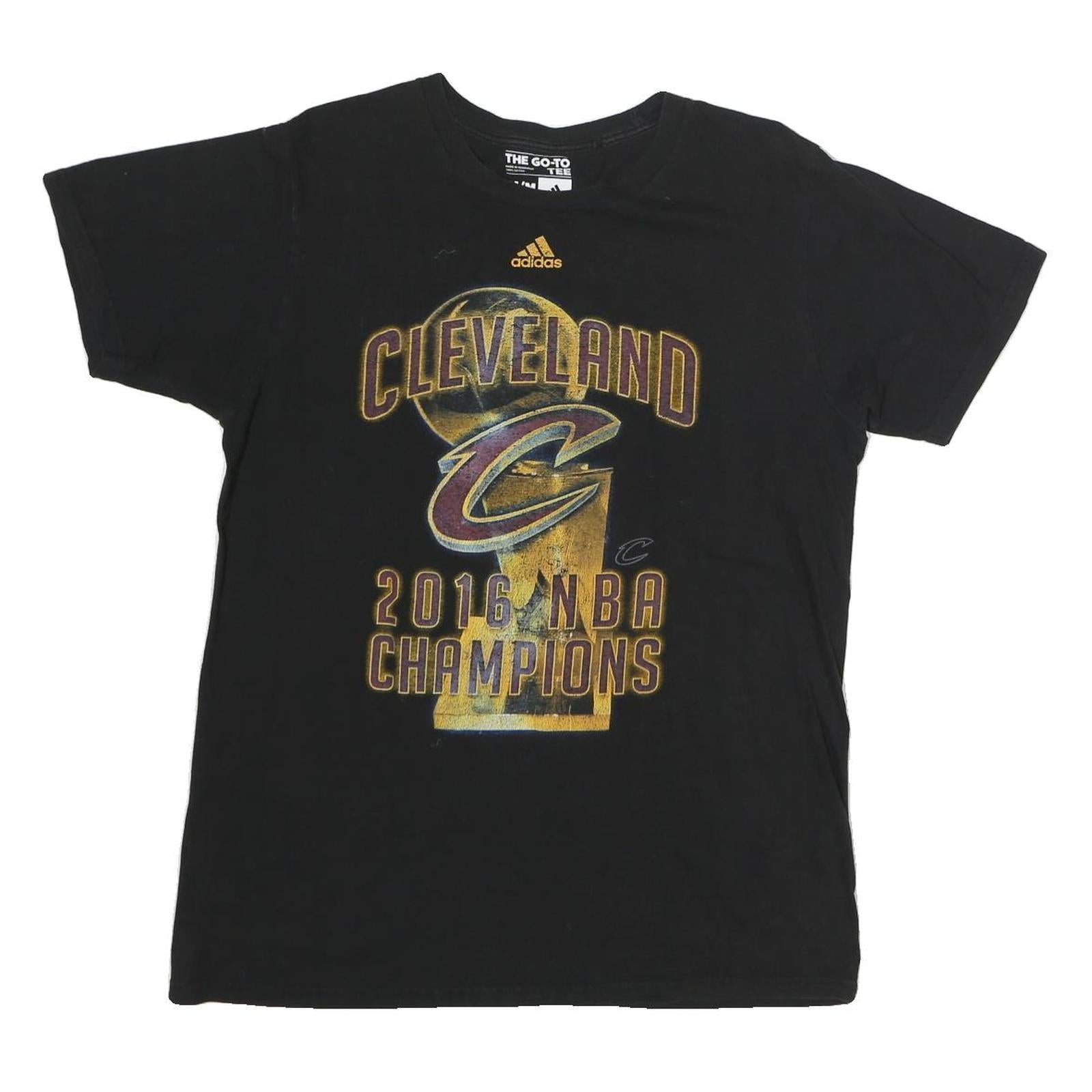 Buy ADIDAS Mens Black Cleveland NBA Champions Graphic T-Shirt M Short Sleeve Crew Refurbished - $16.89 ADIDAS Mens Black Cleveland NBA Champions Graphic T-Shirt M Short Sleeve Crew Refurbished - N/A refurbished available on Cerqular