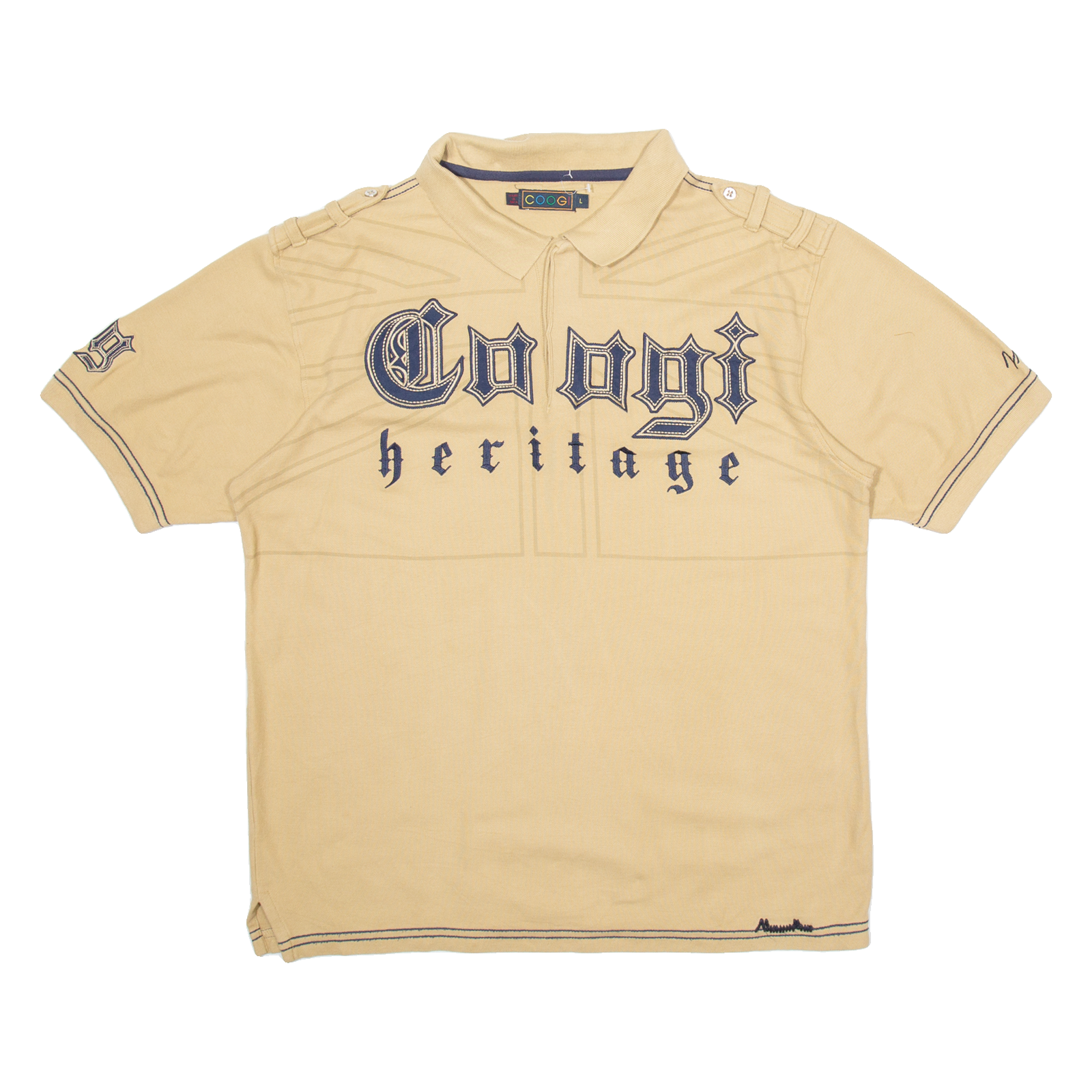 Buy COOGI Mens Polo Shirt Beige L Refurbished - $44.19 COOGI Mens Polo Shirt Beige L Refurbished - N/A refurbished available on Cerqular
