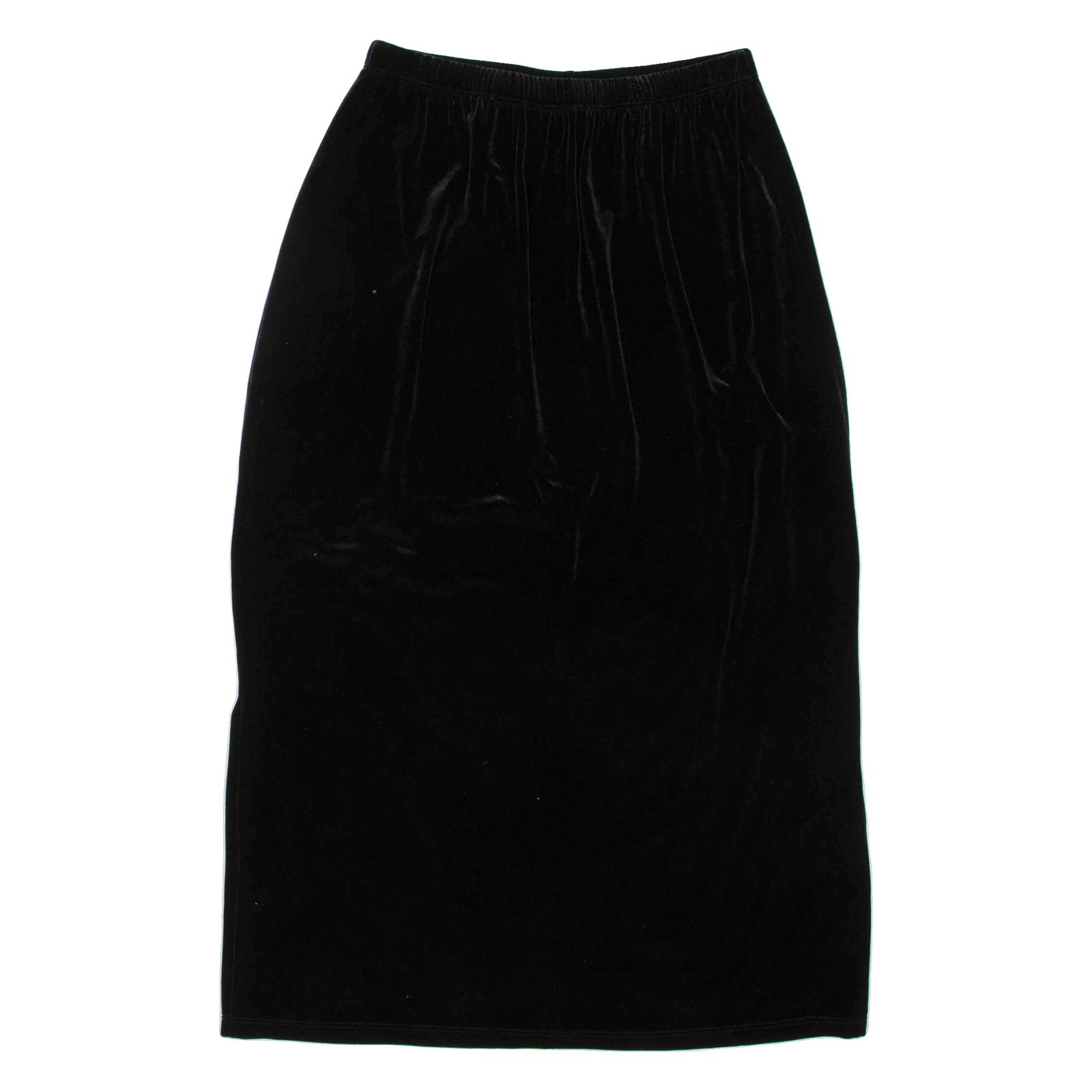 BARANDA Womens Straight Skirt Black Midi Velvet M Refurbished - N/A refurbished available on Cerqular