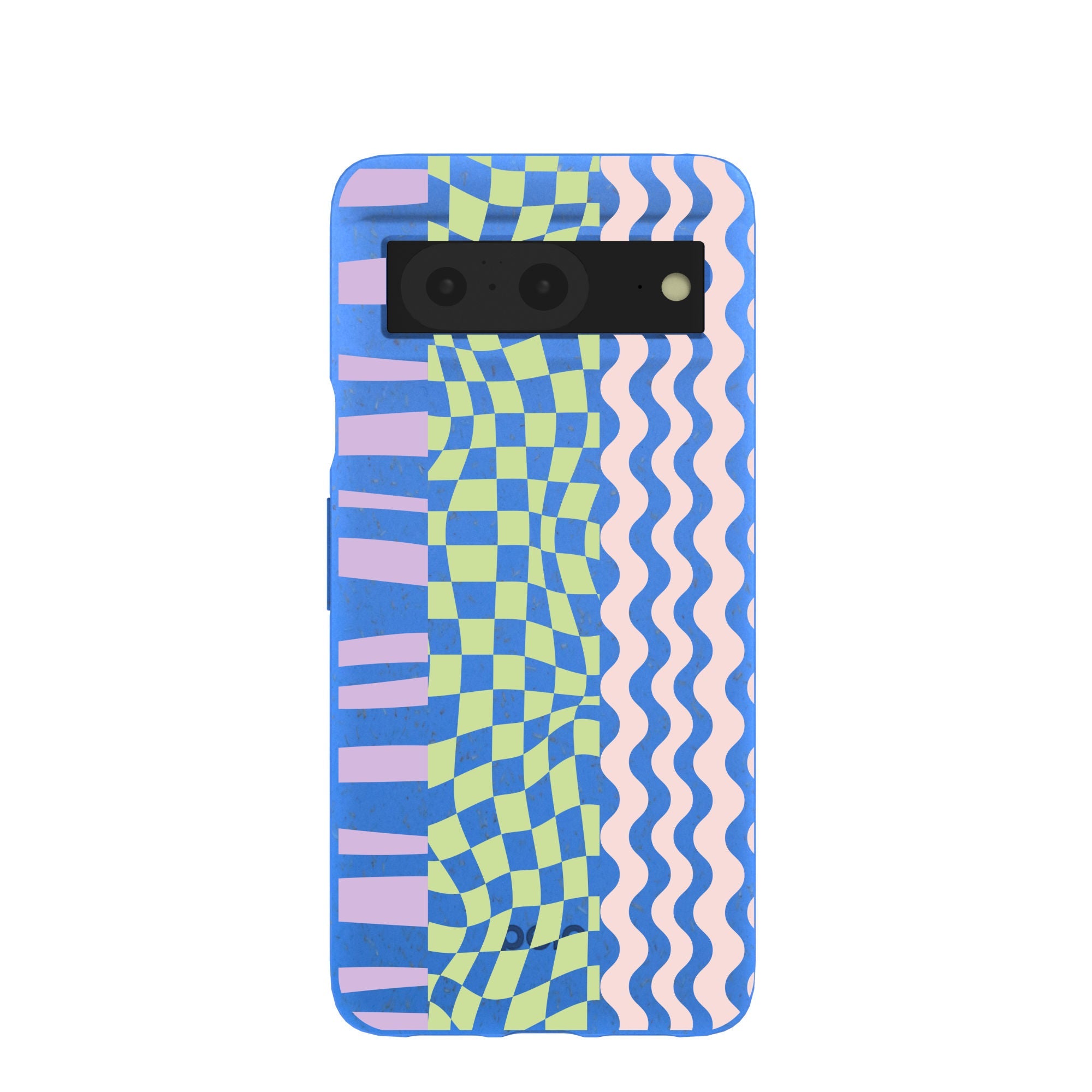 Electric Blue Mixed Up Google Pixel 8 Case Refurbished - Pela Case refurbished available on Cerqular