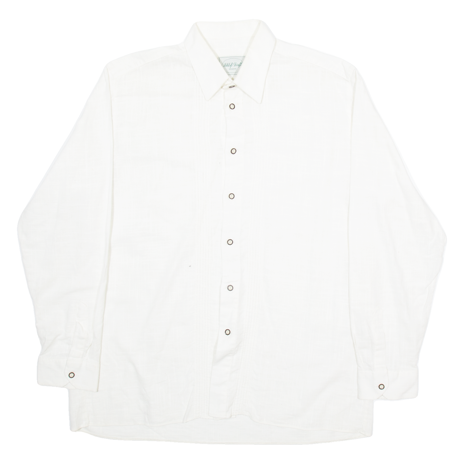 Buy SCHLOB DORLF Mens Plain Shirt White Long Sleeve XL Refurbished - $18.19 SCHLOB DORLF Mens Plain Shirt White Long Sleeve XL Refurbished - N/A refurbished available on Cerqular