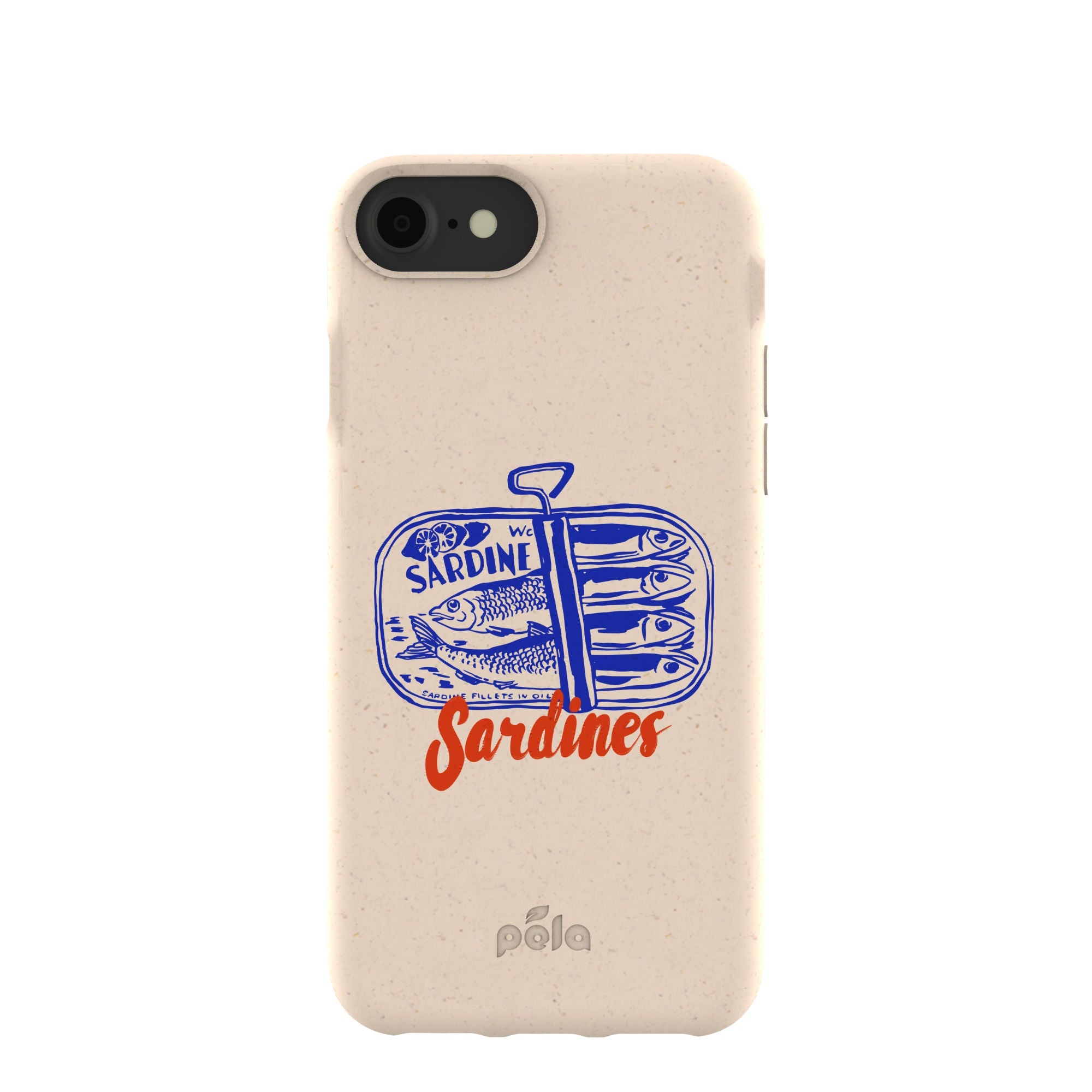 Seashell Sardines iPhone 6/6s/7/8/SE Case Refurbished - Pela Case refurbished available on Cerqular