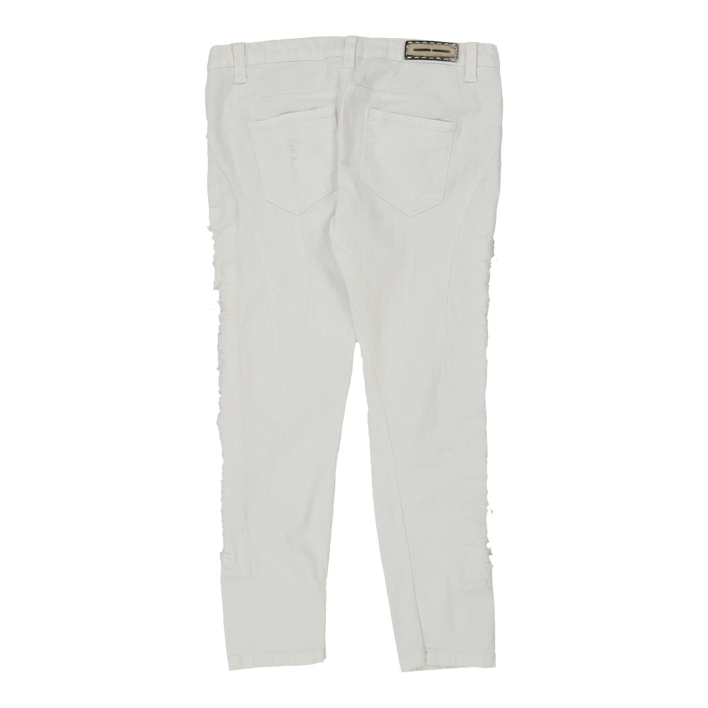 Buy Ermanno Scervino Jeans - 32W UK 10 White Cotton Refurbished - $28.13 Ermanno Scervino Jeans - 32W UK 10 White Cotton Refurbished - Thrifted (note: this is a term often used to describe second- refurbished available on Cerqular